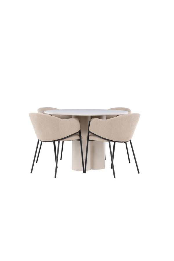 Olivia Matbord med Evelina Matstol-GR Dining Set-Venture Home-peaceofhome.se