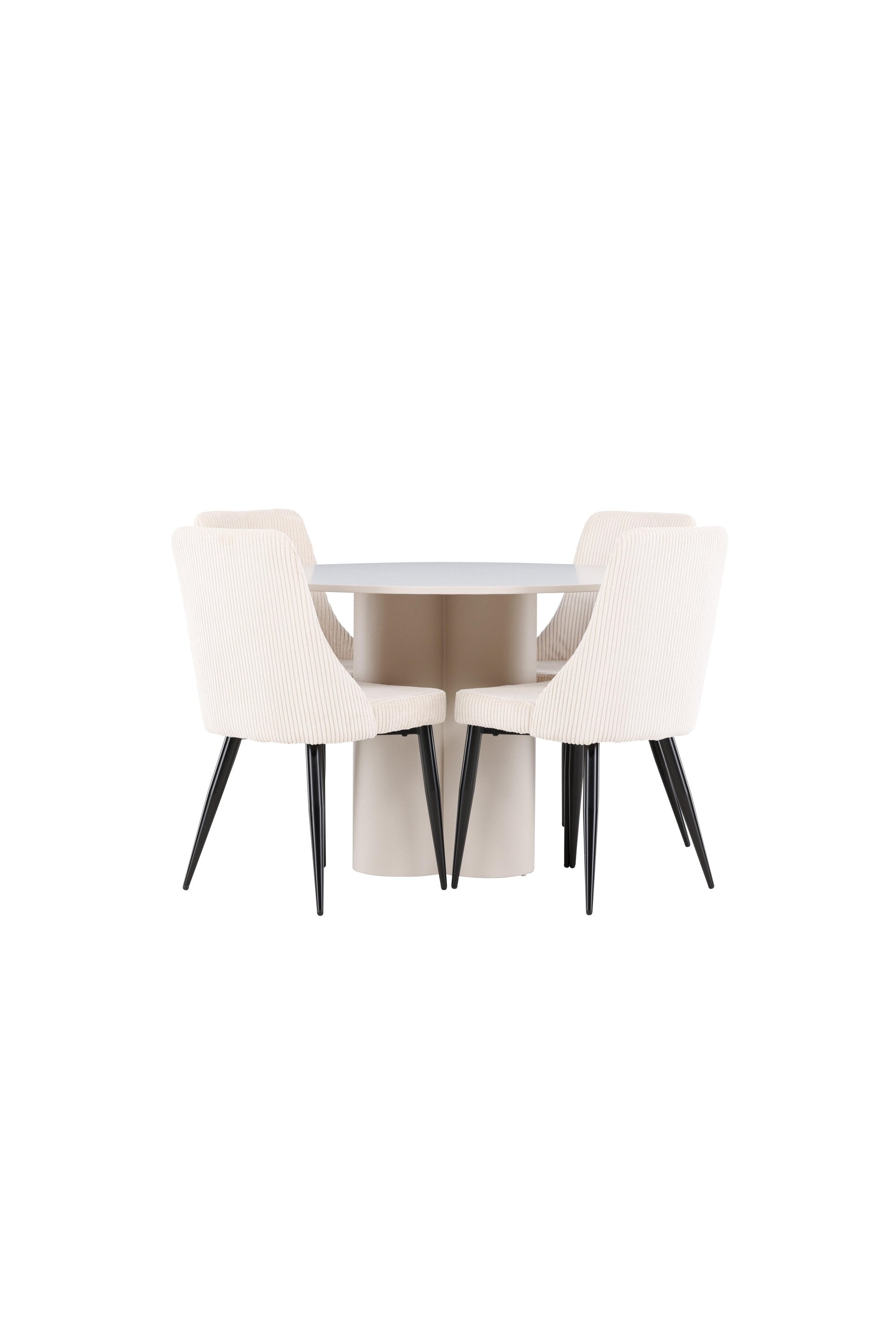 Olivia Matbord med Leone Matstol-GR Dining Set-Venture Home-peaceofhome.se