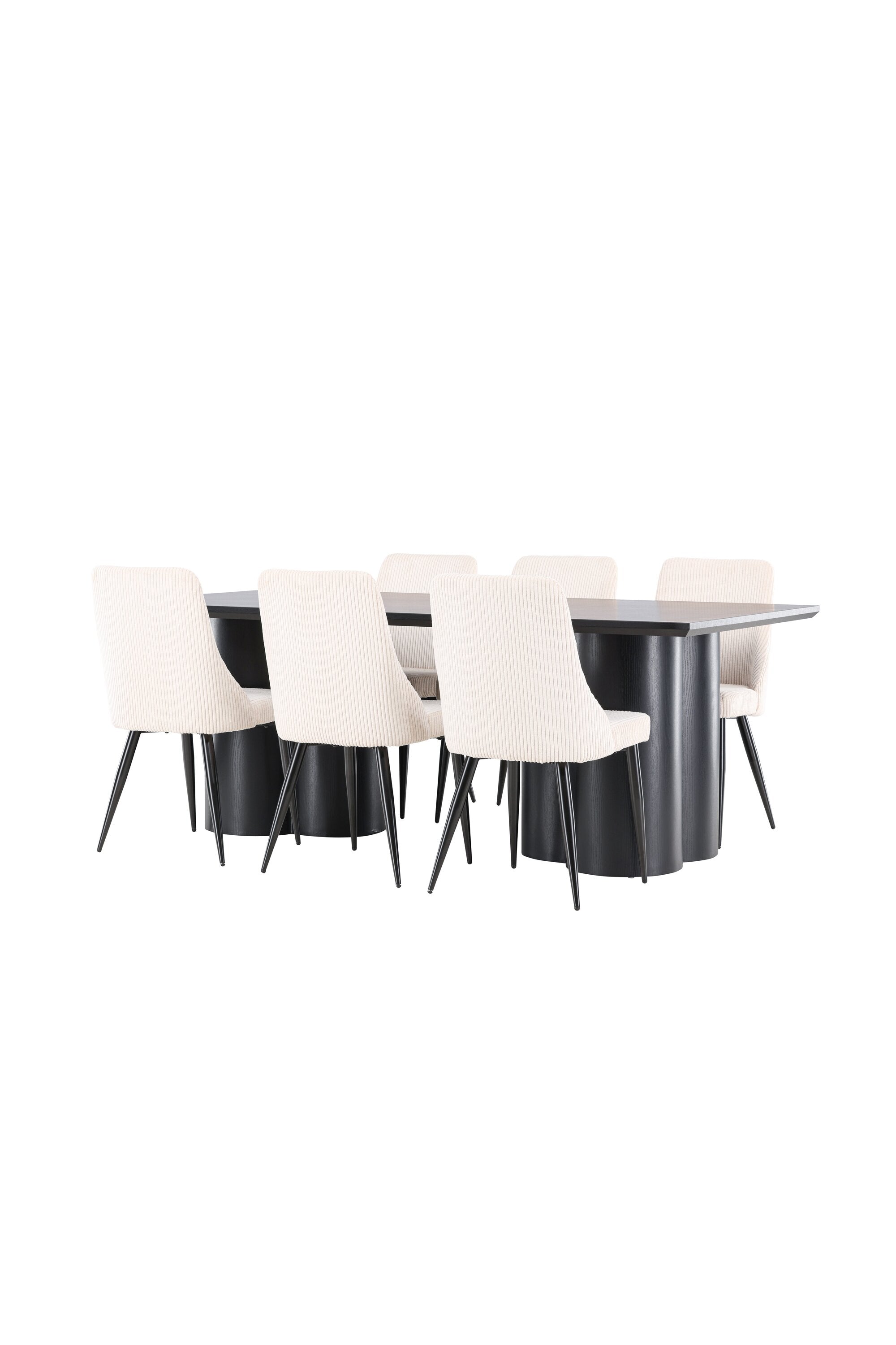 Olivia Matbord med Leone Matstol-GR Dining Set-Venture Home-peaceofhome.se