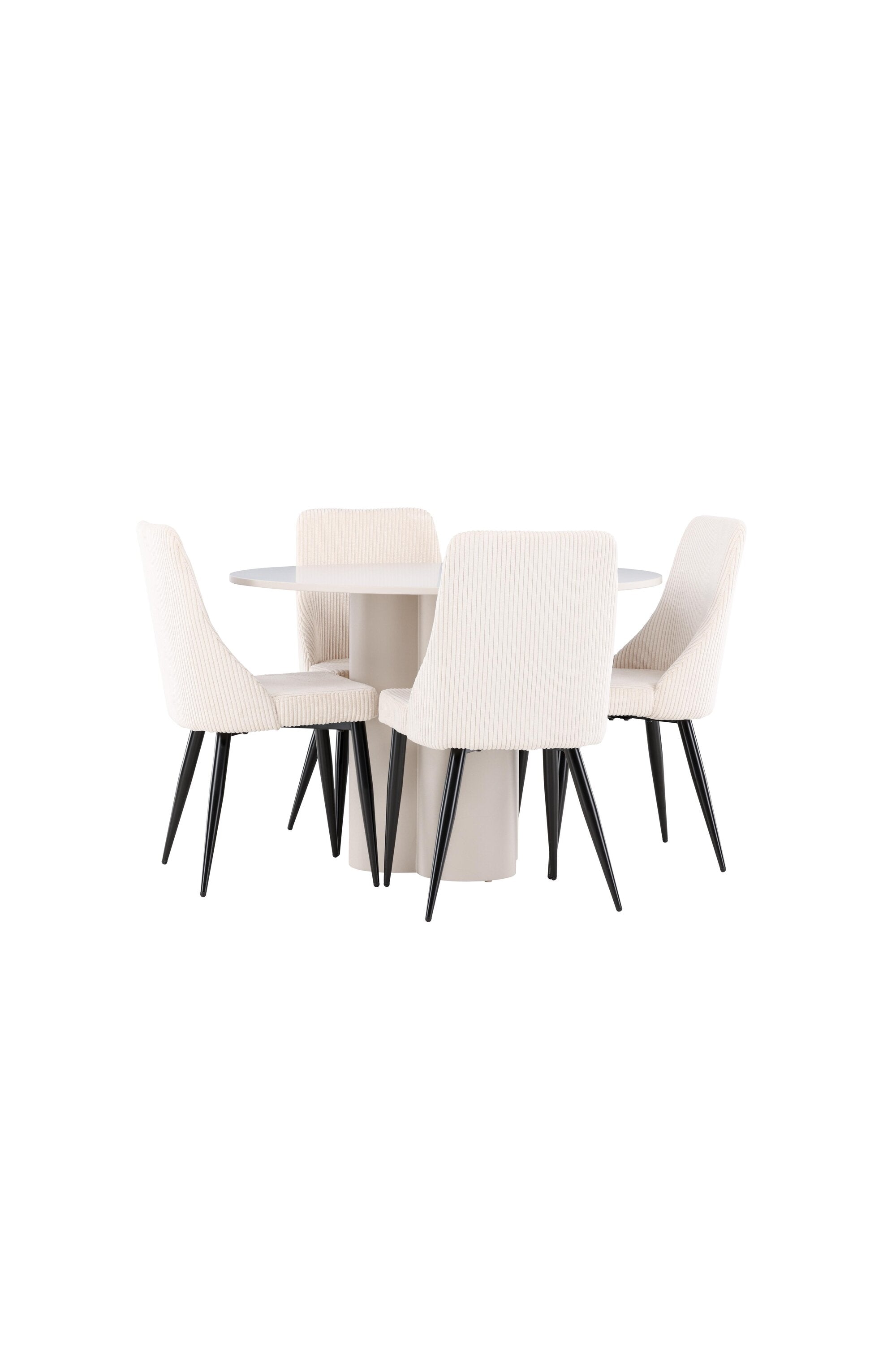 Olivia Matbord med Leone Matstol-GR Dining Set-Venture Home-peaceofhome.se