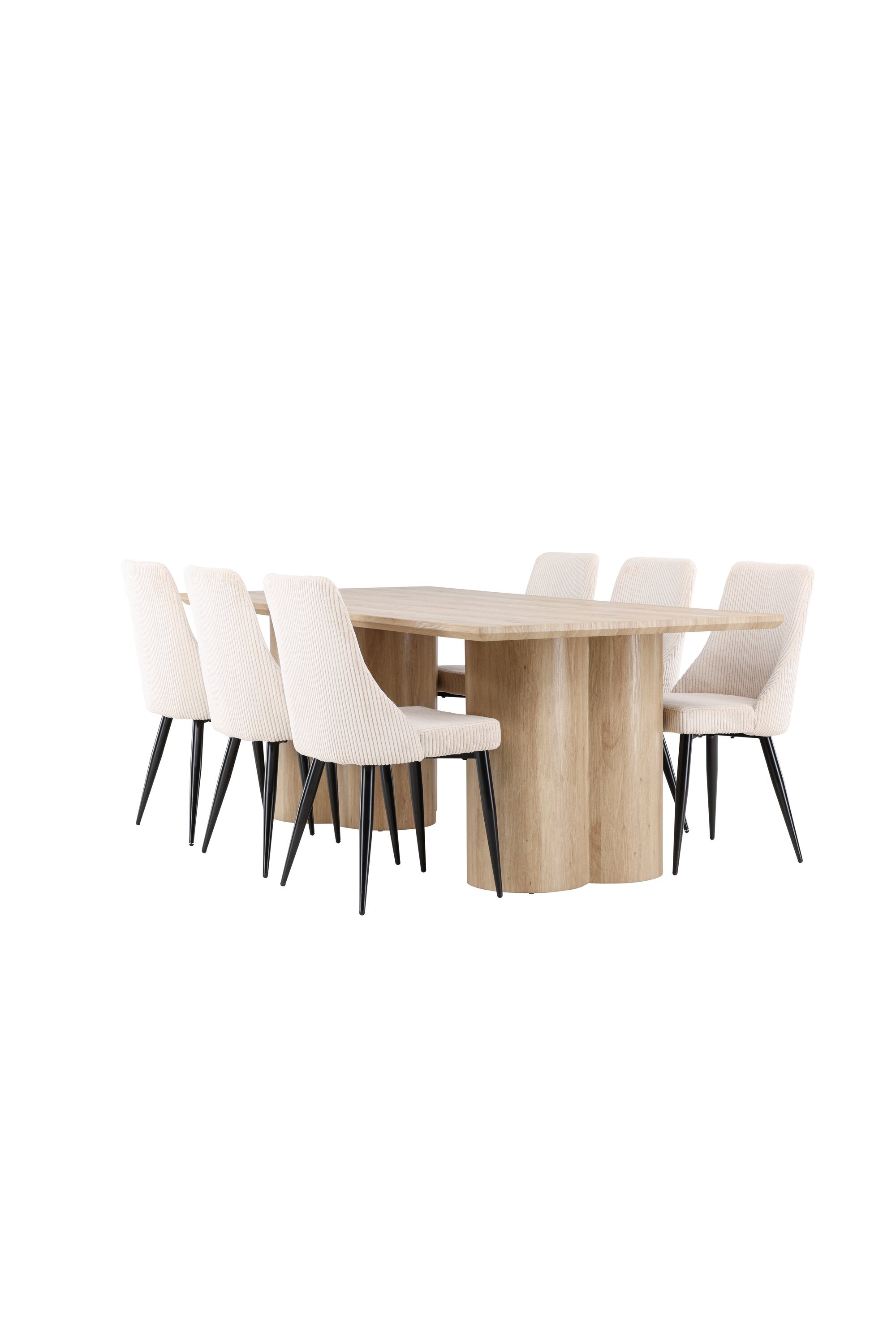 Olivia Matbord med Leone Matstol-GR Dining Set-Venture Home-peaceofhome.se