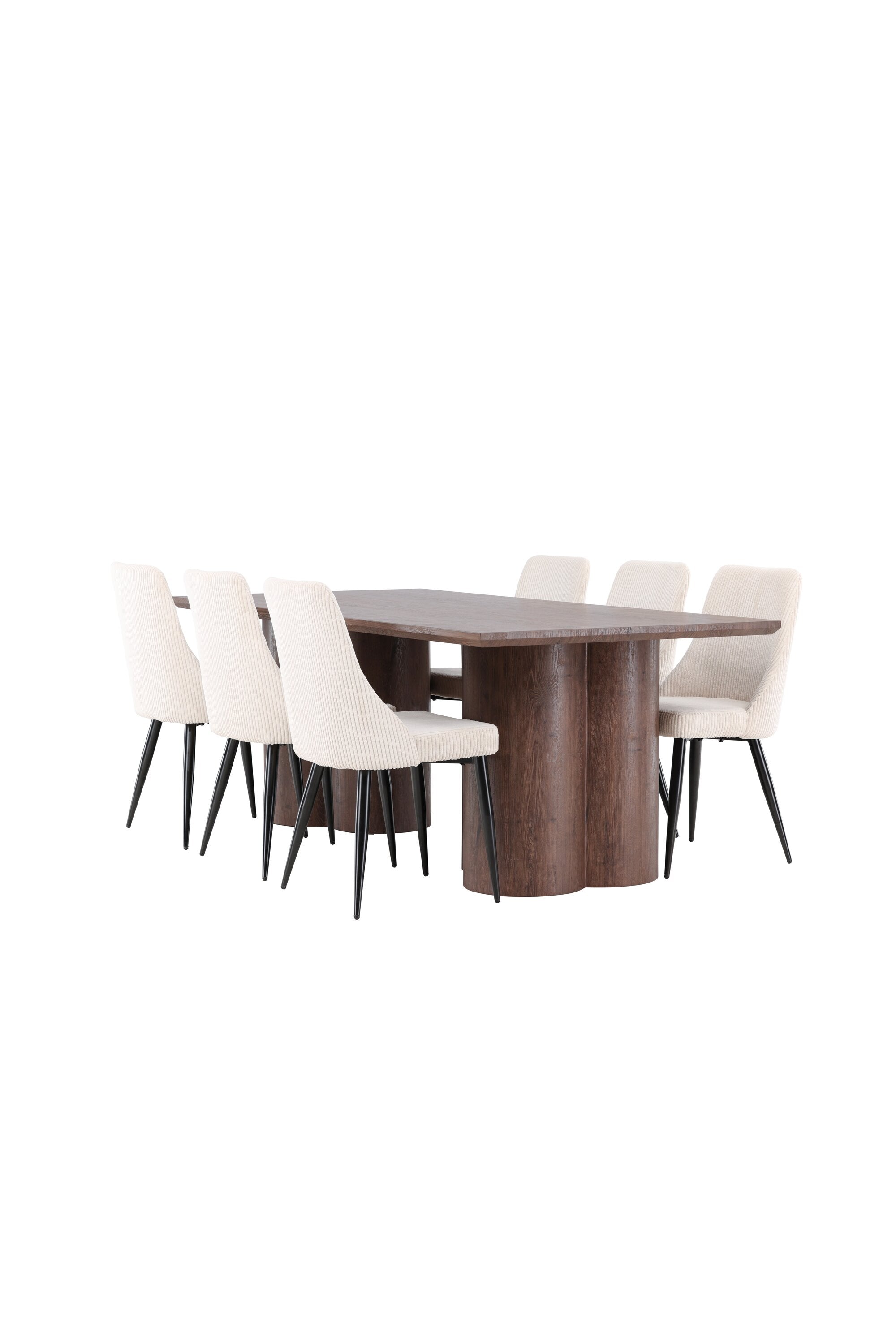 Olivia Matbord med Leone Matstol-GR Dining Set-Venture Home-peaceofhome.se