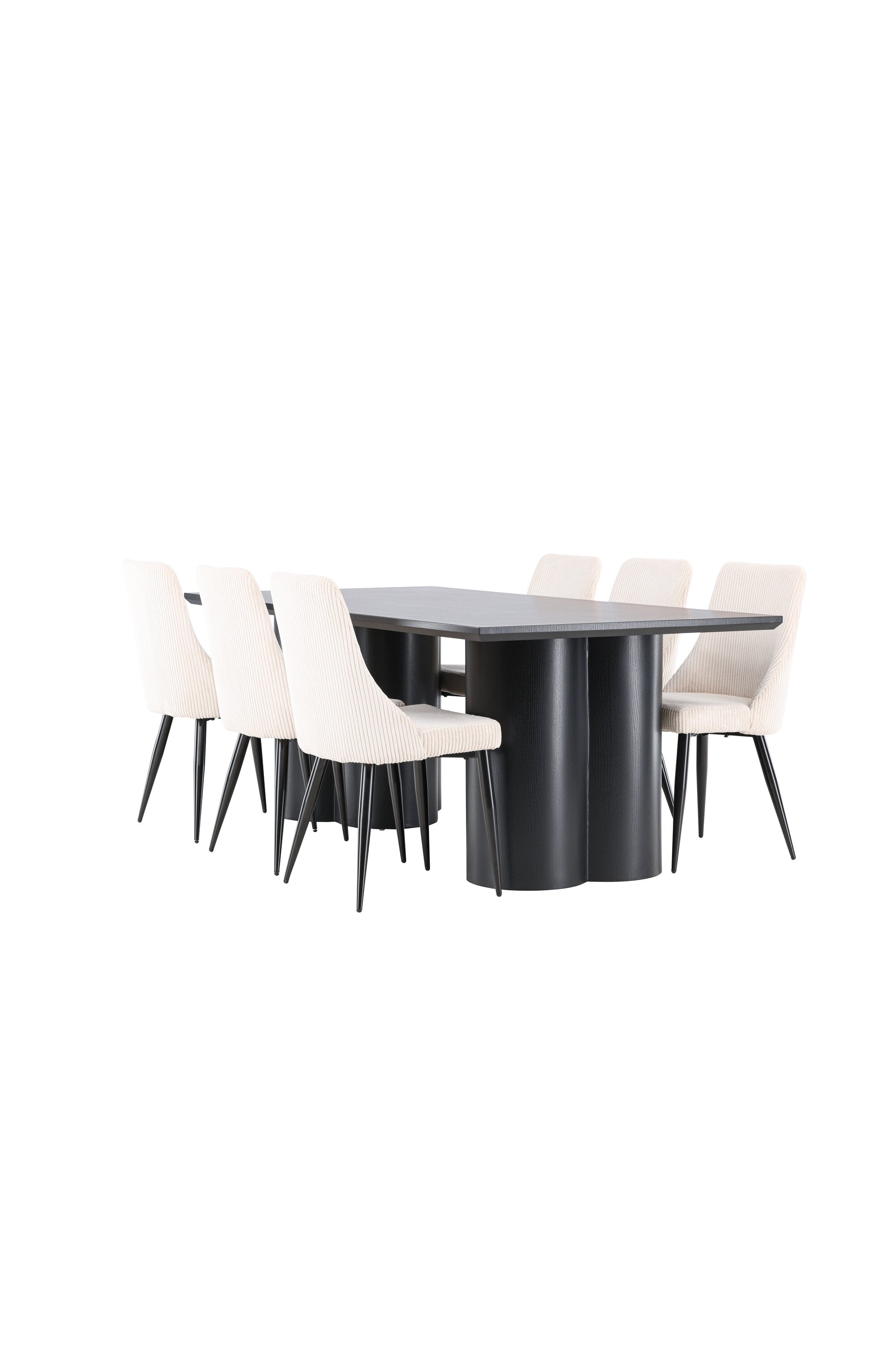 Olivia Matbord med Leone Matstol-GR Dining Set-Venture Home-peaceofhome.se