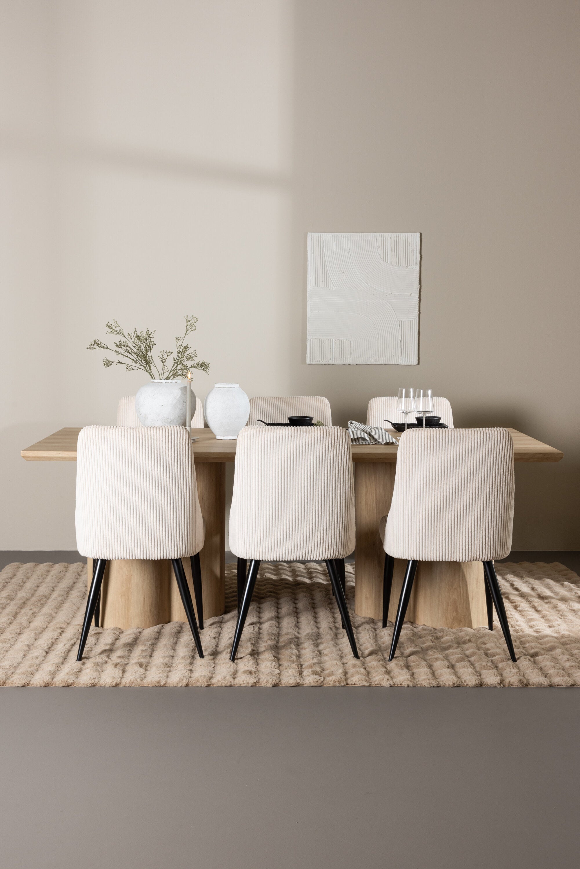 Olivia Matbord med Leone Matstol-GR Dining Set-Venture Home-peaceofhome.se