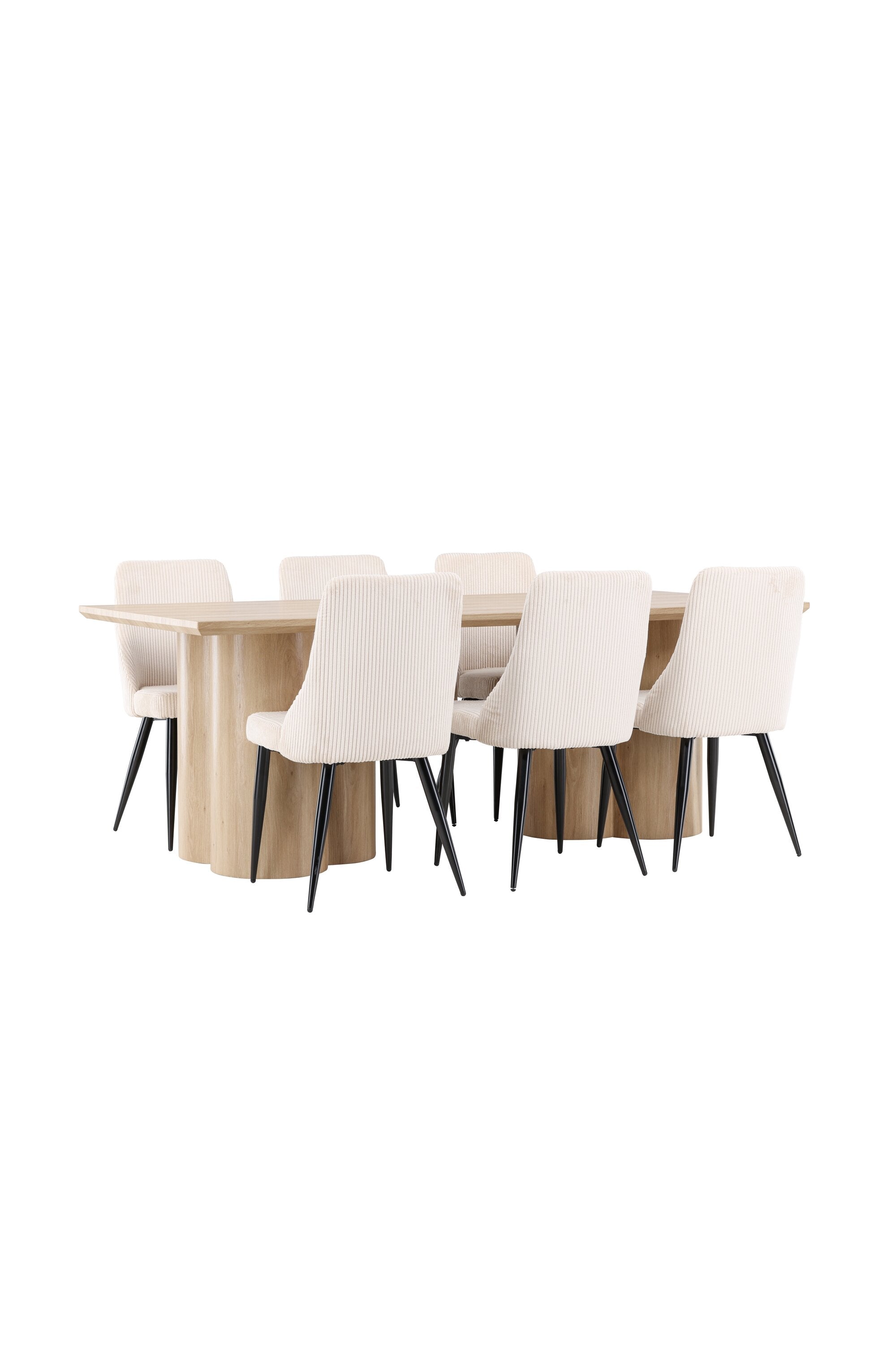 Olivia Matbord med Leone Matstol-GR Dining Set-Venture Home-peaceofhome.se