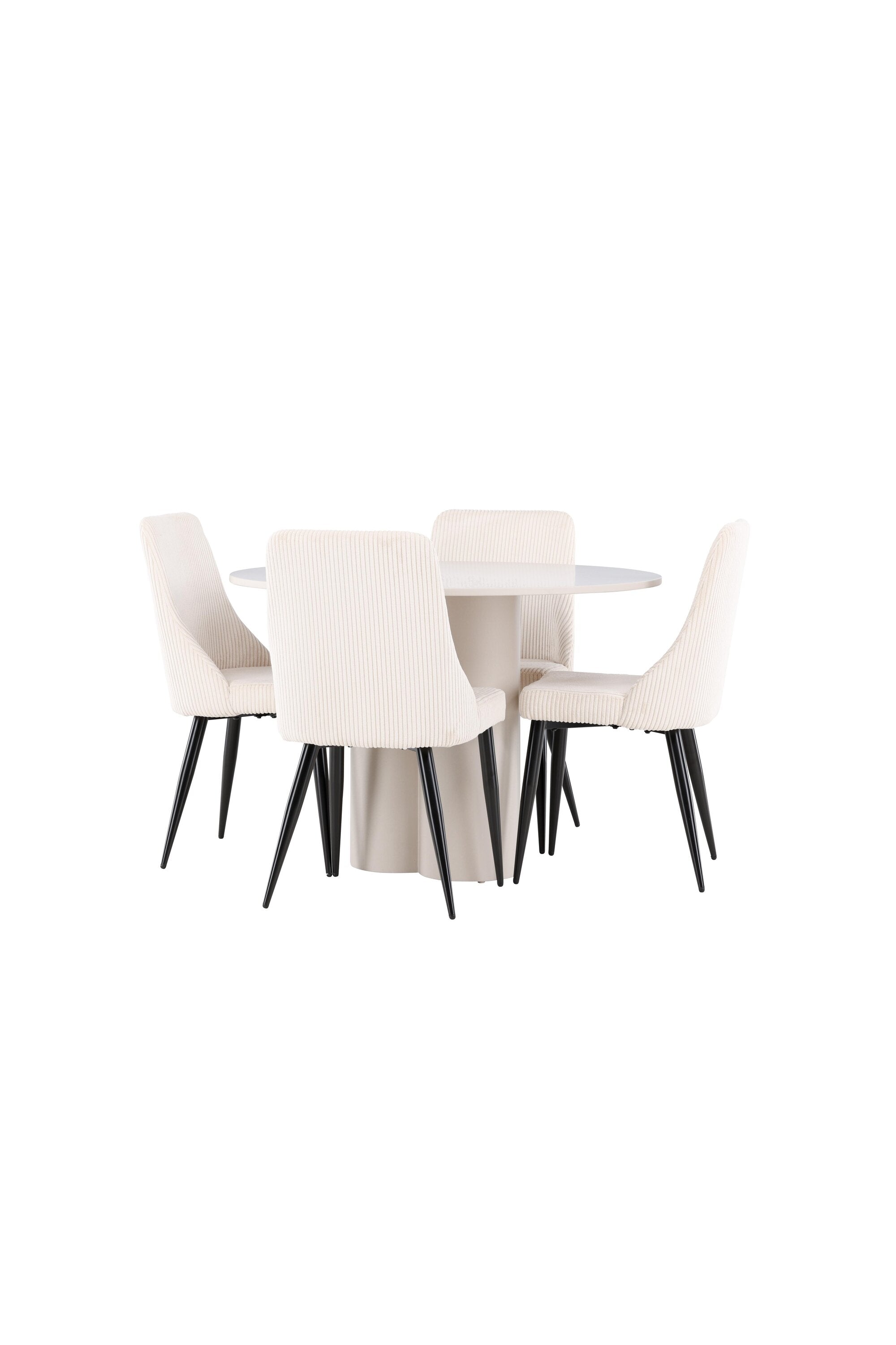 Olivia Matbord med Leone Matstol-GR Dining Set-Venture Home-peaceofhome.se