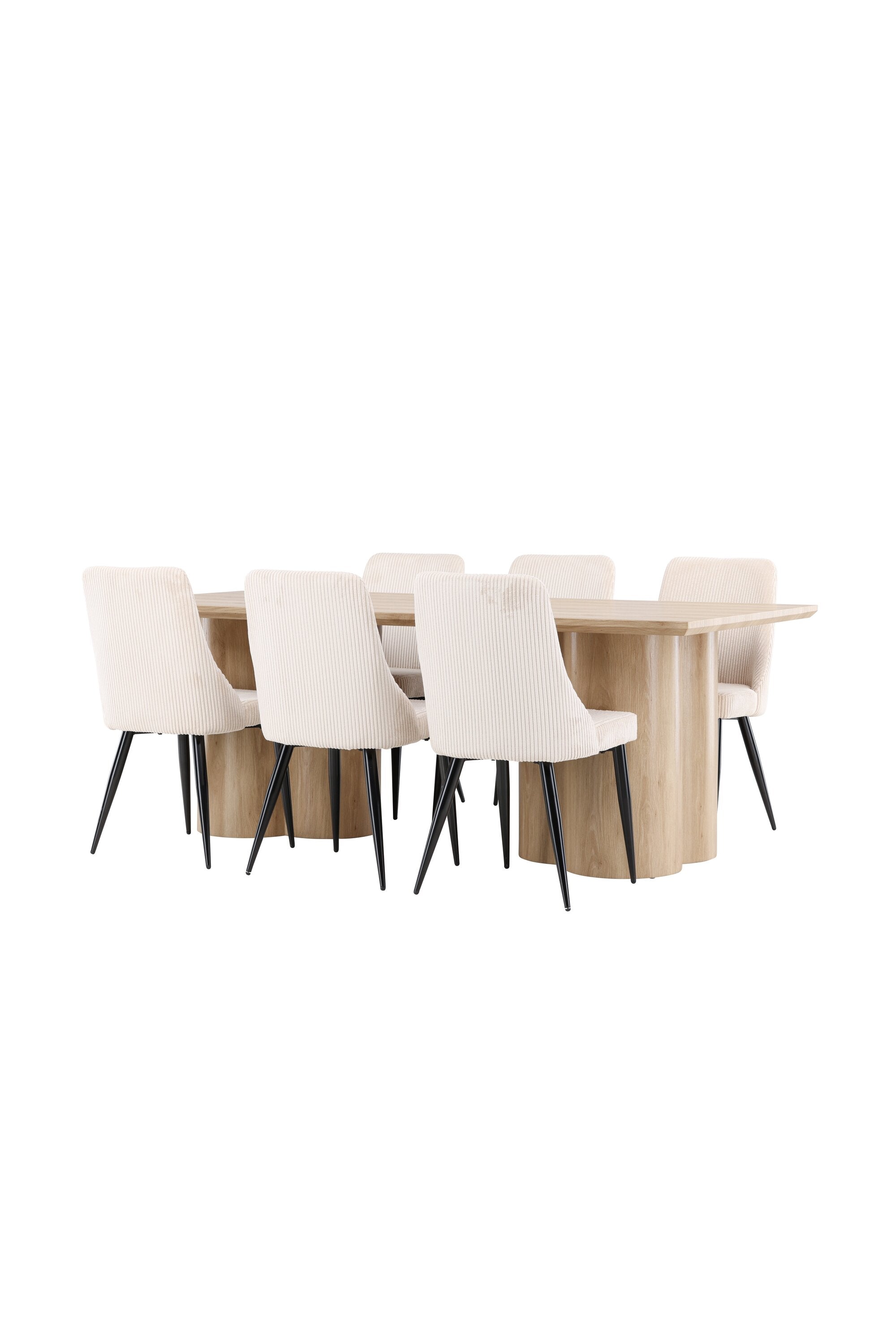 Olivia Matbord med Leone Matstol-GR Dining Set-Venture Home-peaceofhome.se