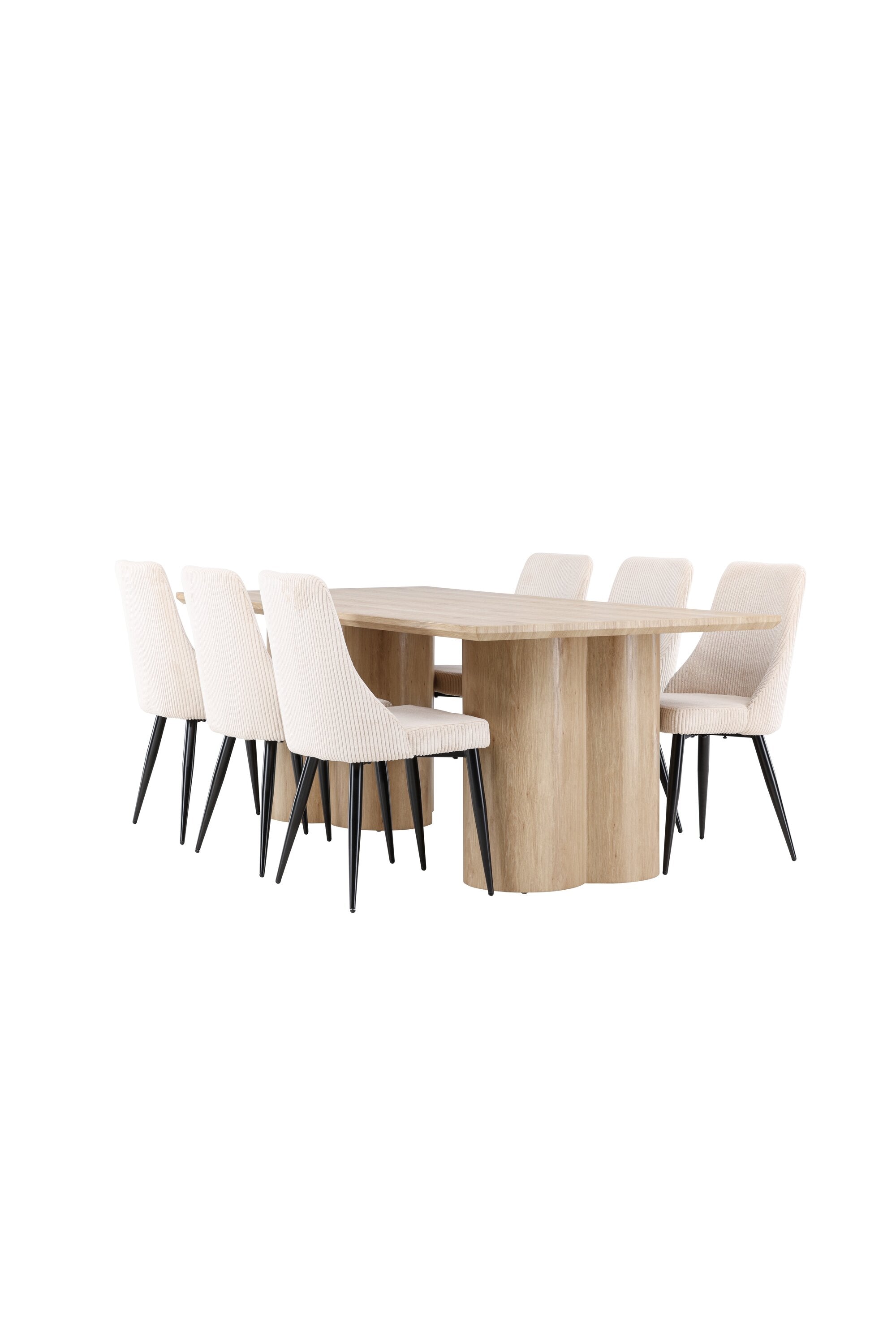 Olivia Matbord med Leone Matstol-GR Dining Set-Venture Home-peaceofhome.se