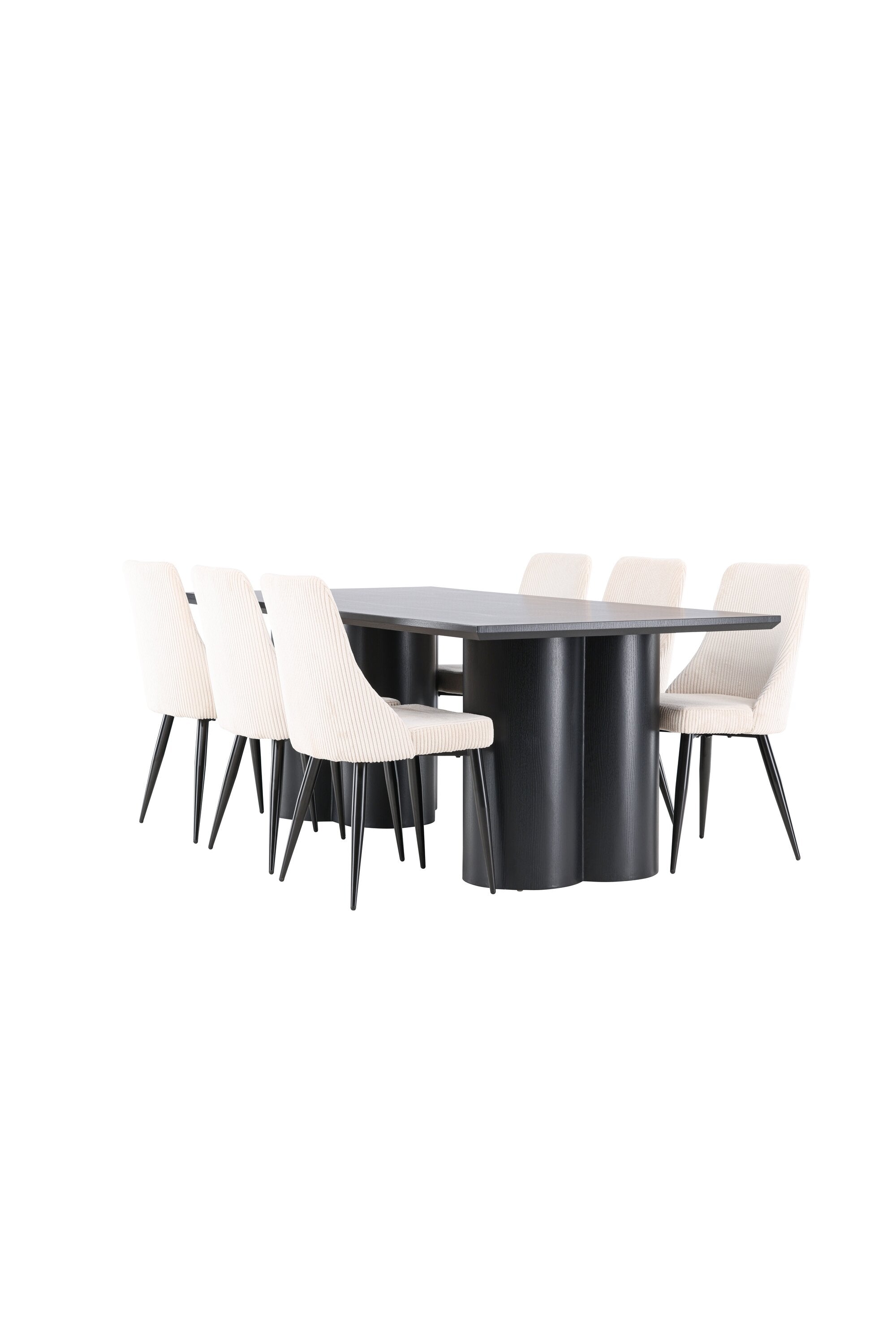 Olivia Matbord med Leone Matstol-GR Dining Set-Venture Home-peaceofhome.se