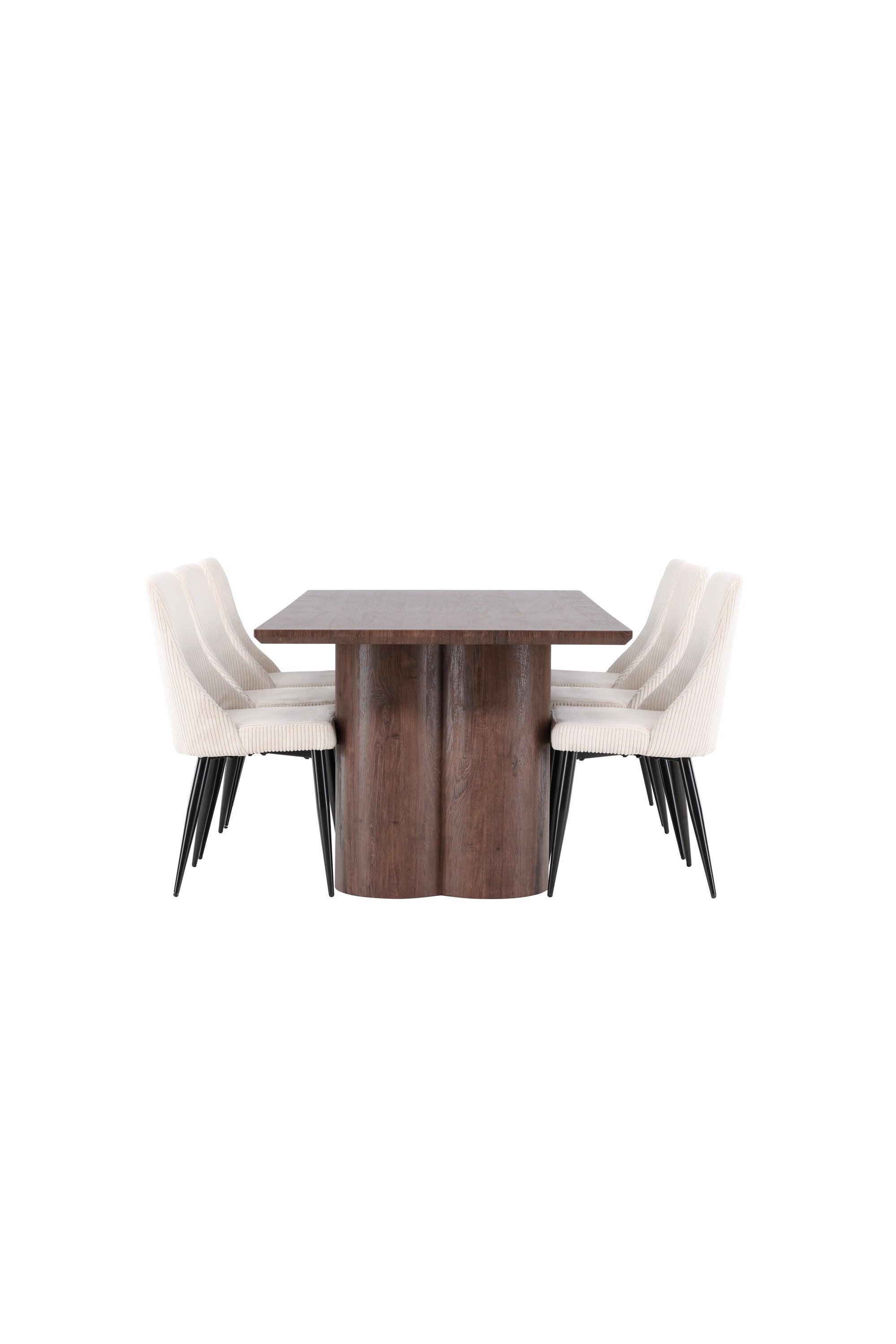 Olivia Matbord med Leone Matstol-GR Dining Set-Venture Home-peaceofhome.se