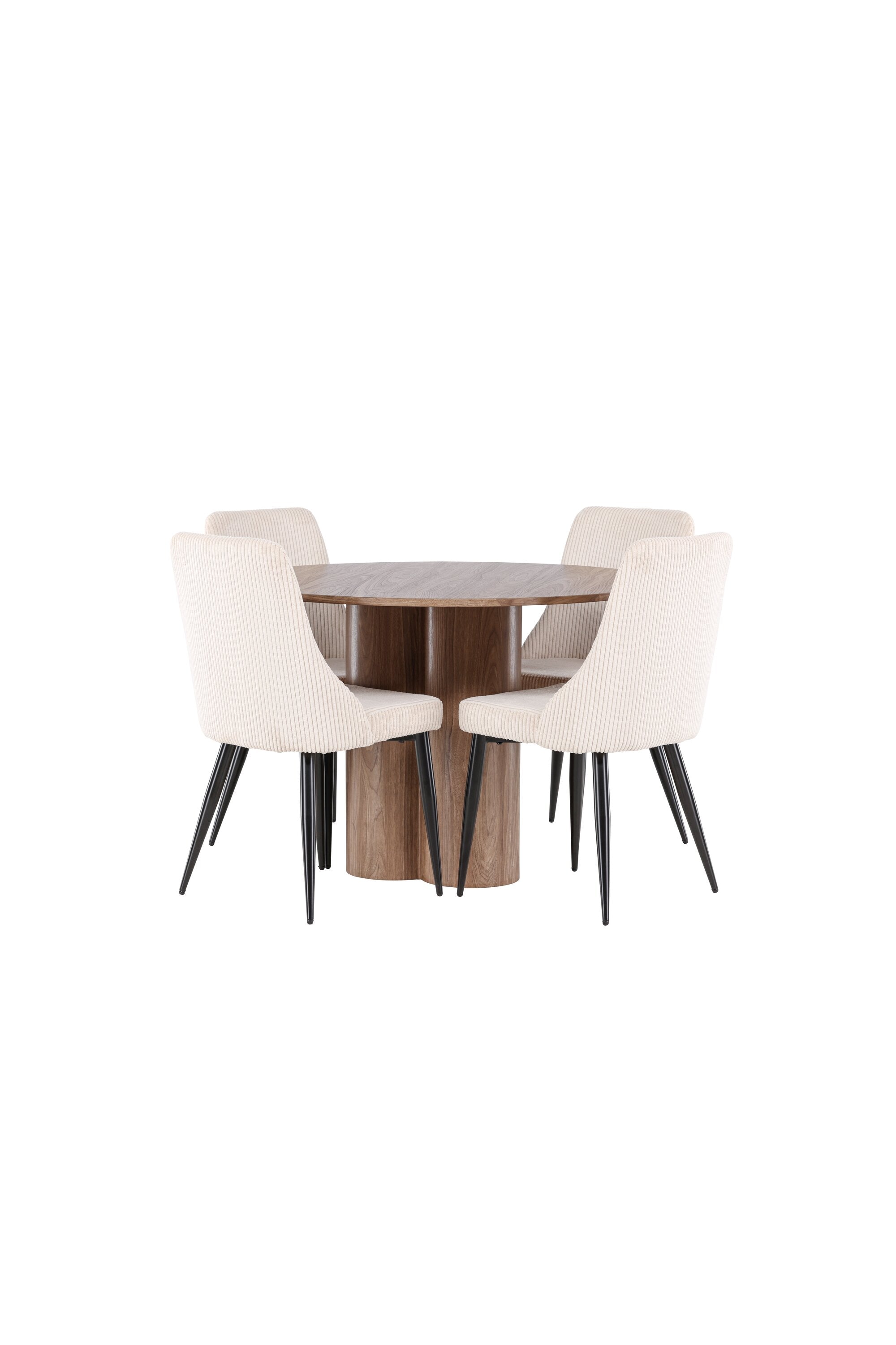 Olivia Matbord med Leone Matstol-GR Dining Set-Venture Home-peaceofhome.se