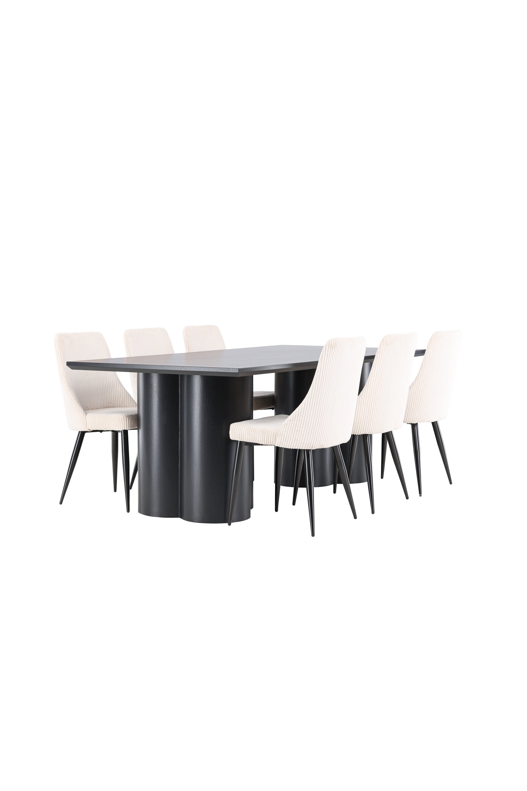 Olivia Matbord med Leone Matstol-GR Dining Set-Venture Home-peaceofhome.se