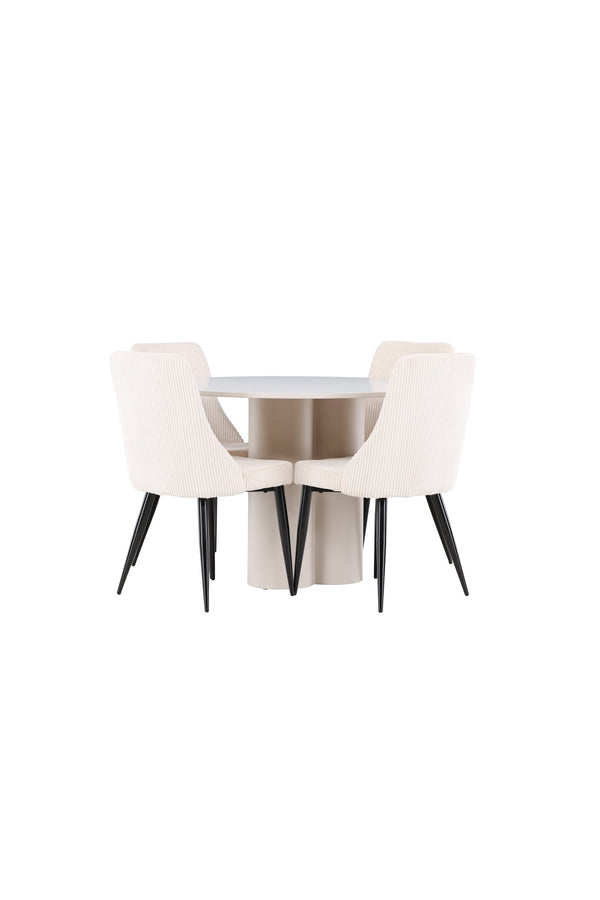 Olivia Matbord med Leone Matstol-GR Dining Set-Venture Home-peaceofhome.se