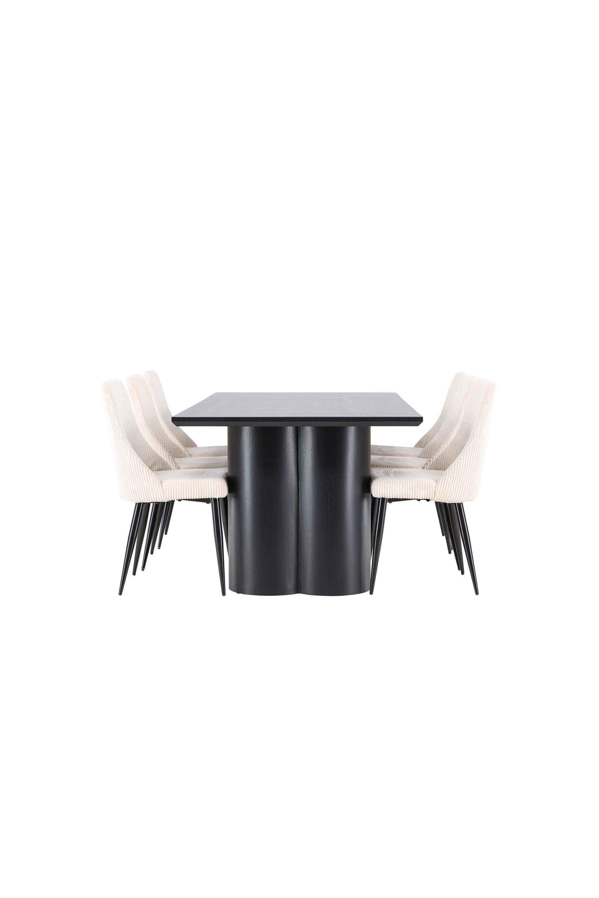 Olivia Matbord med Leone Matstol-GR Dining Set-Venture Home-peaceofhome.se