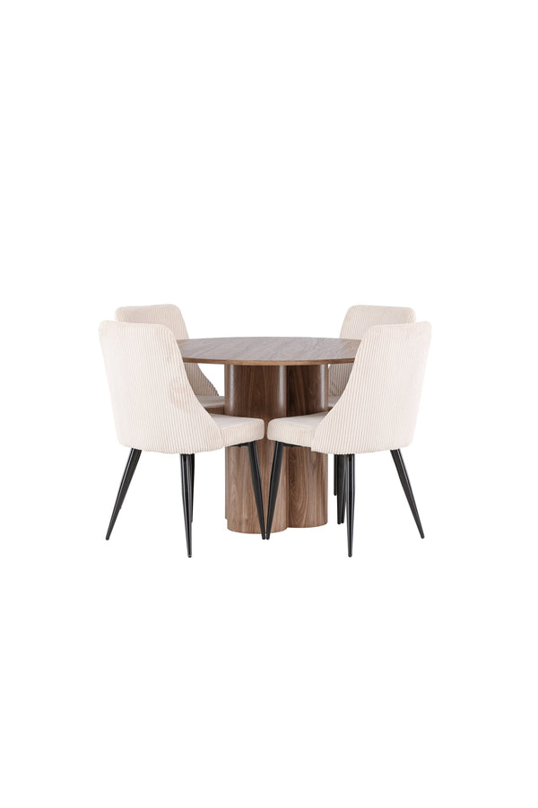 Olivia Matbord med Leone Matstol-GR Dining Set-Venture Home-peaceofhome.se