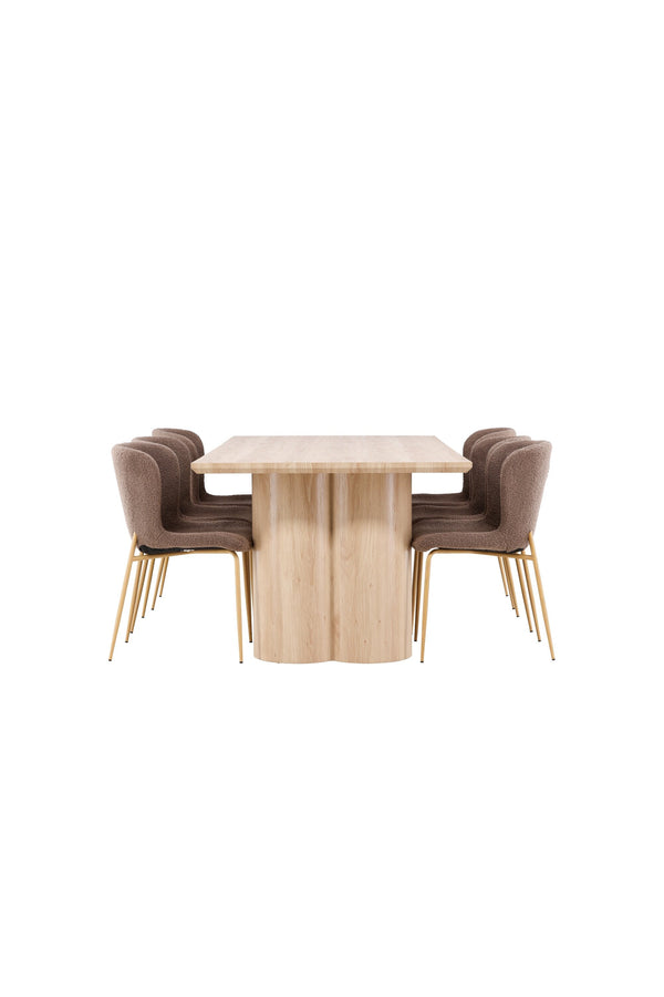 Olivia Matbord med Modesto Matstol-GR Dining Set-Venture Home-peaceofhome.se