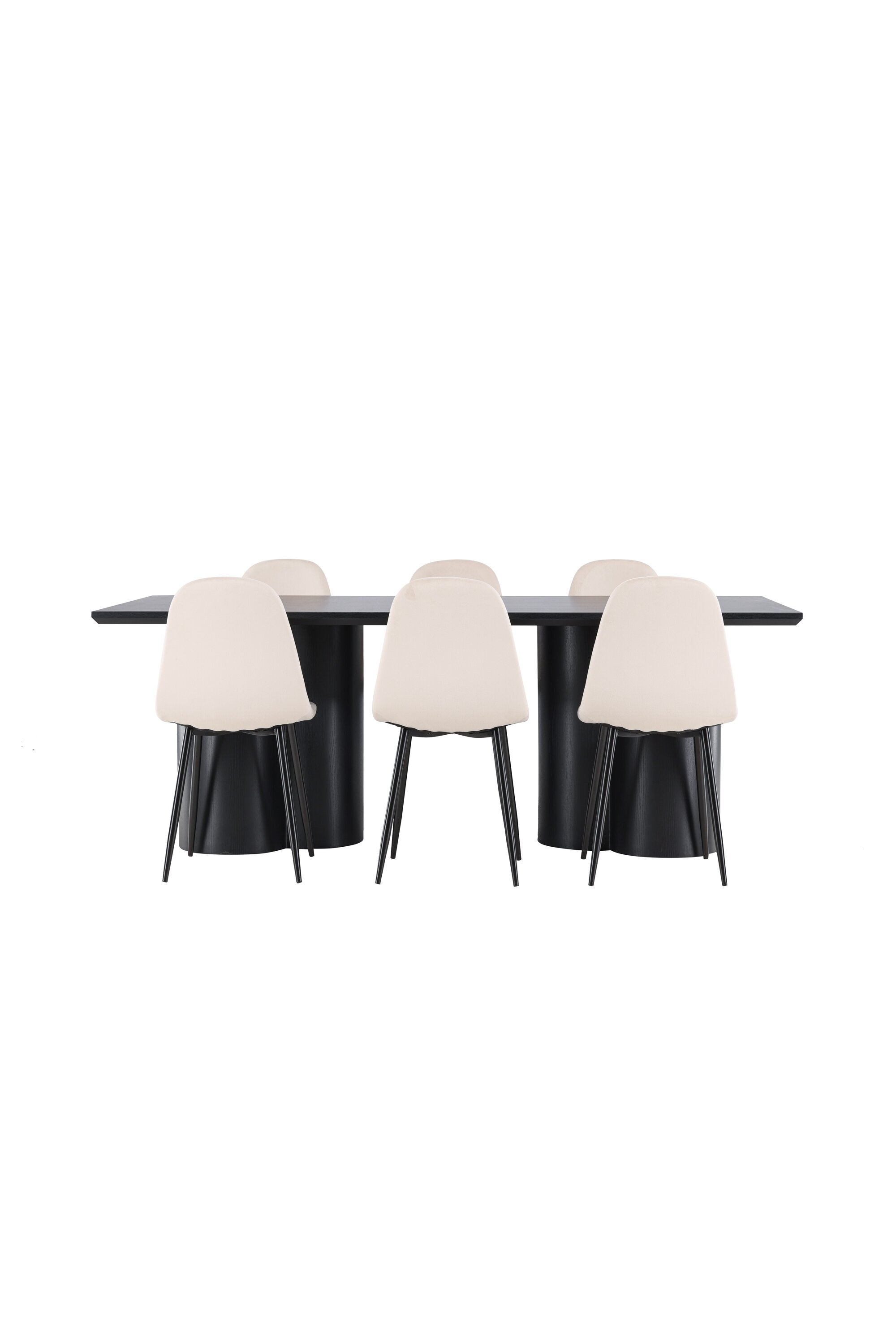 Olivia Matbord med Polar Matstol-GR Dining Set-Venture Home-peaceofhome.se