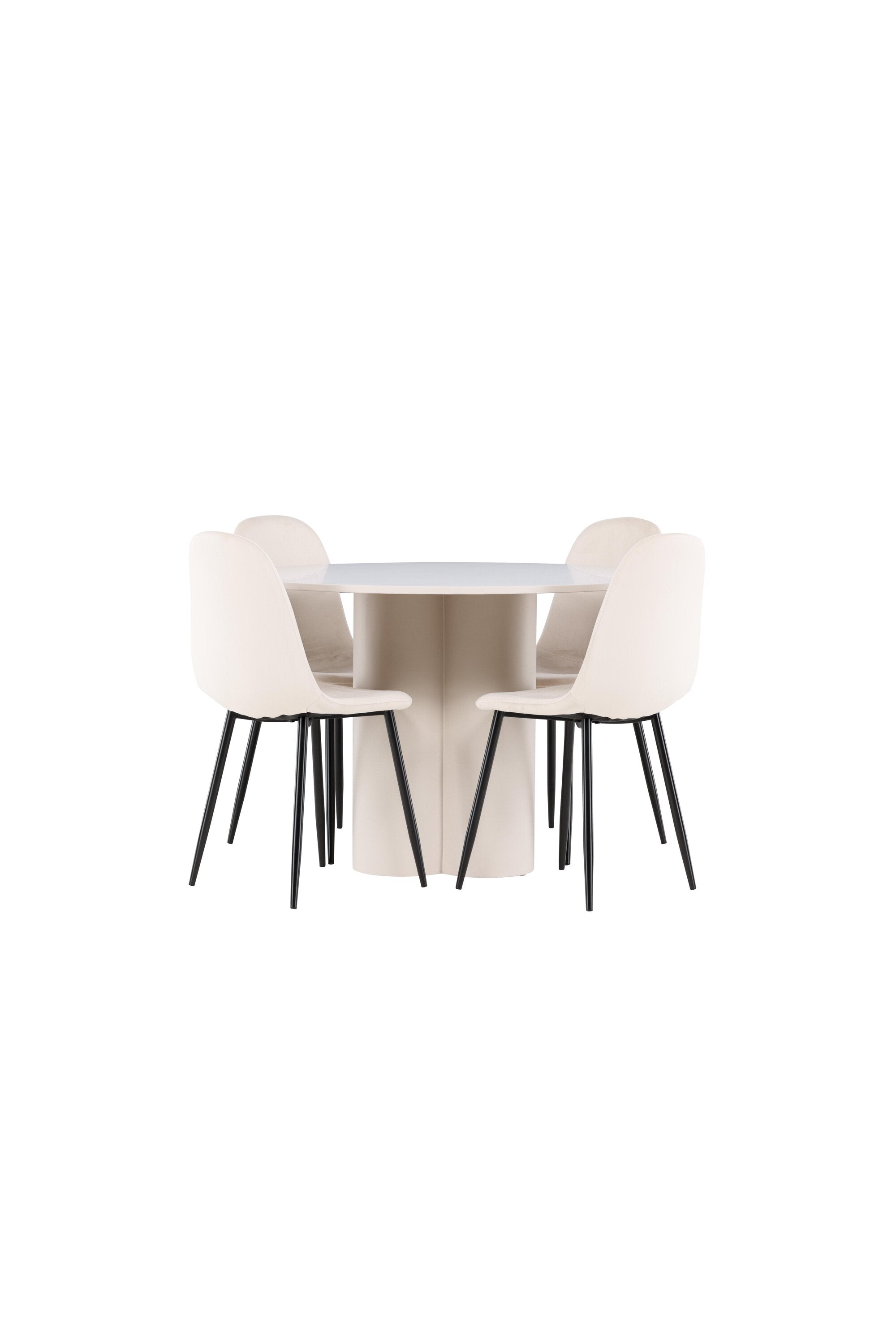 Olivia Matbord med Polar Matstol-GR Dining Set-Venture Home-peaceofhome.se