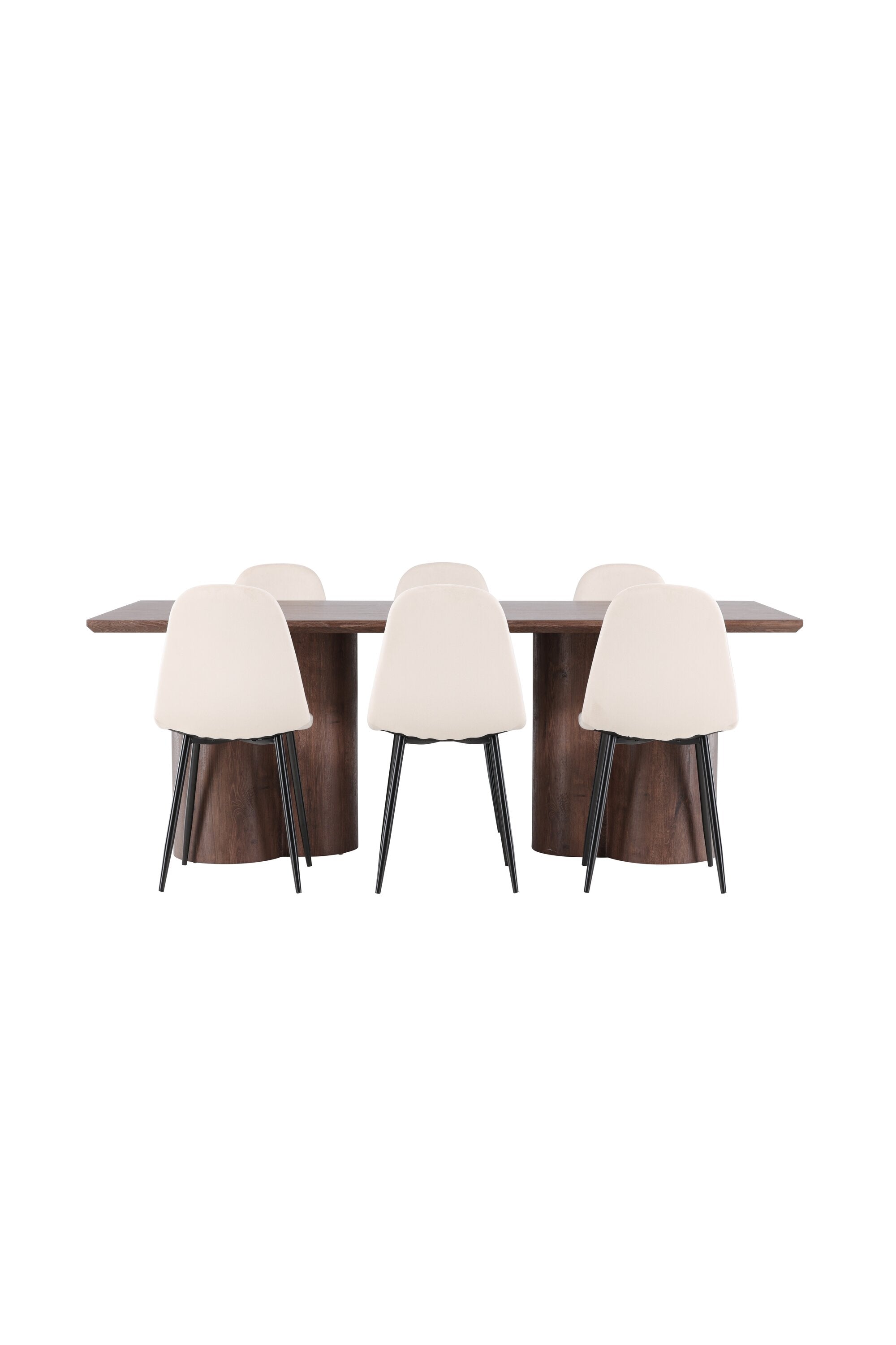 Olivia Matbord med Polar Matstol-GR Dining Set-Venture Home-peaceofhome.se