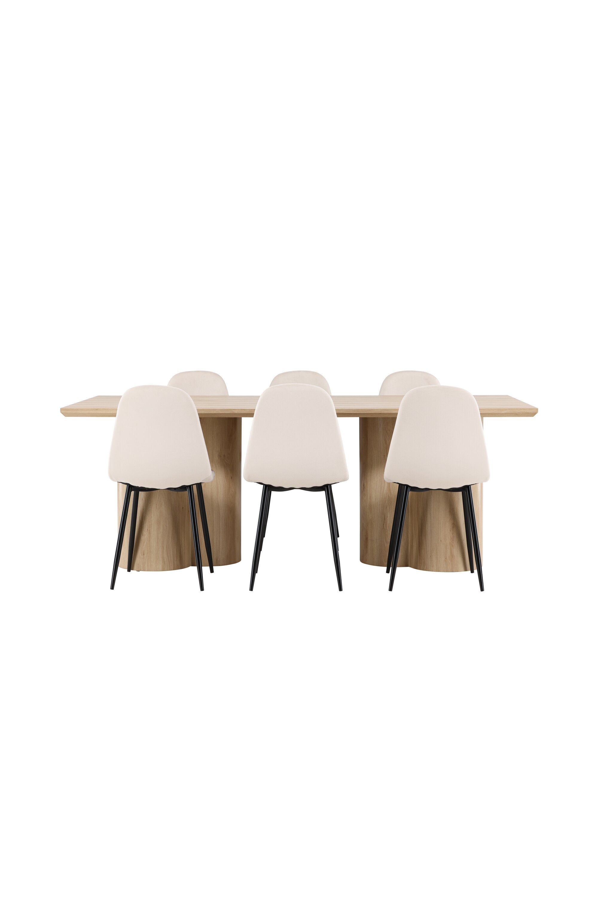 Olivia Matbord med Polar Matstol-GR Dining Set-Venture Home-peaceofhome.se