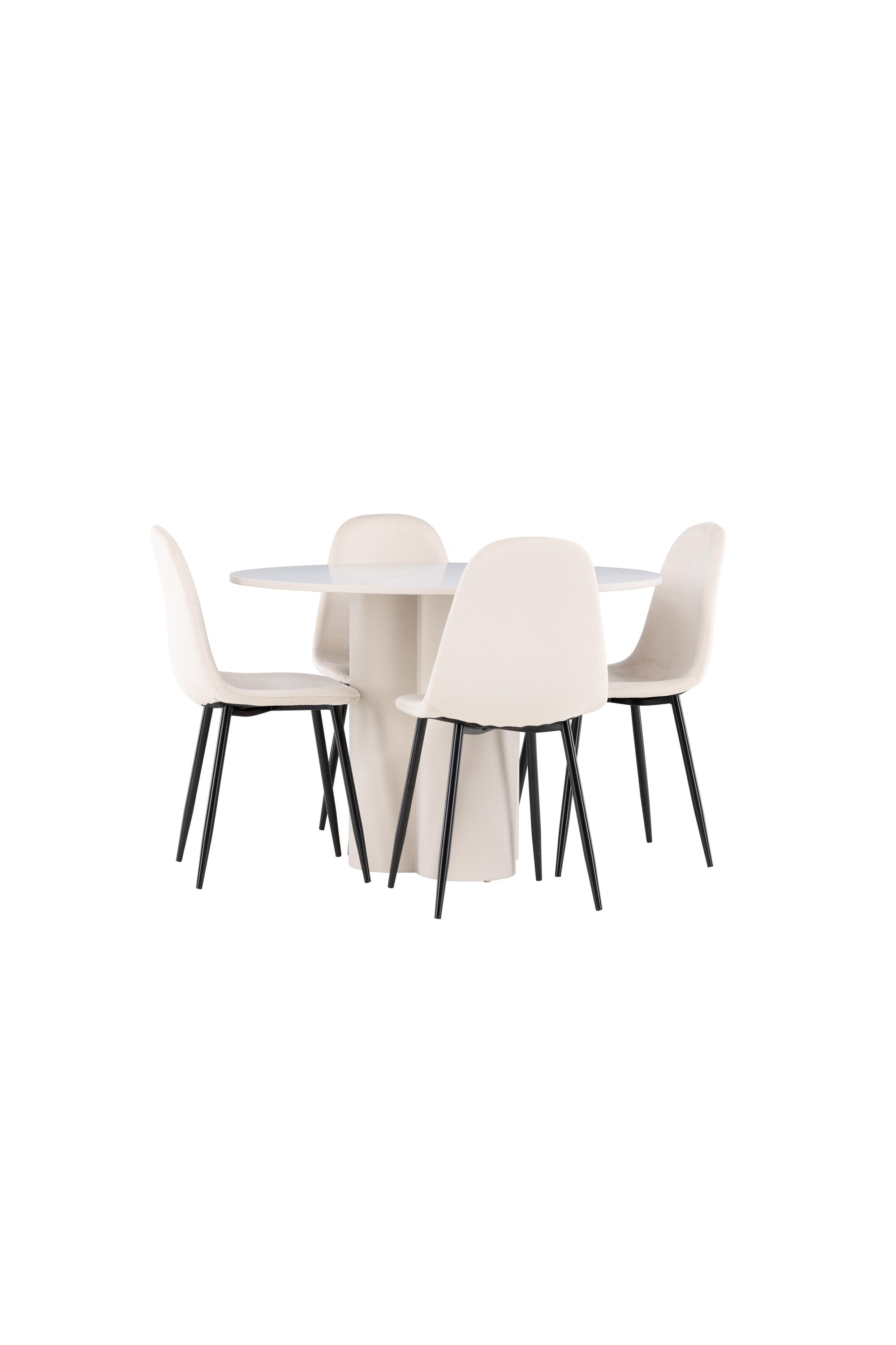 Olivia Matbord med Polar Matstol-GR Dining Set-Venture Home-peaceofhome.se