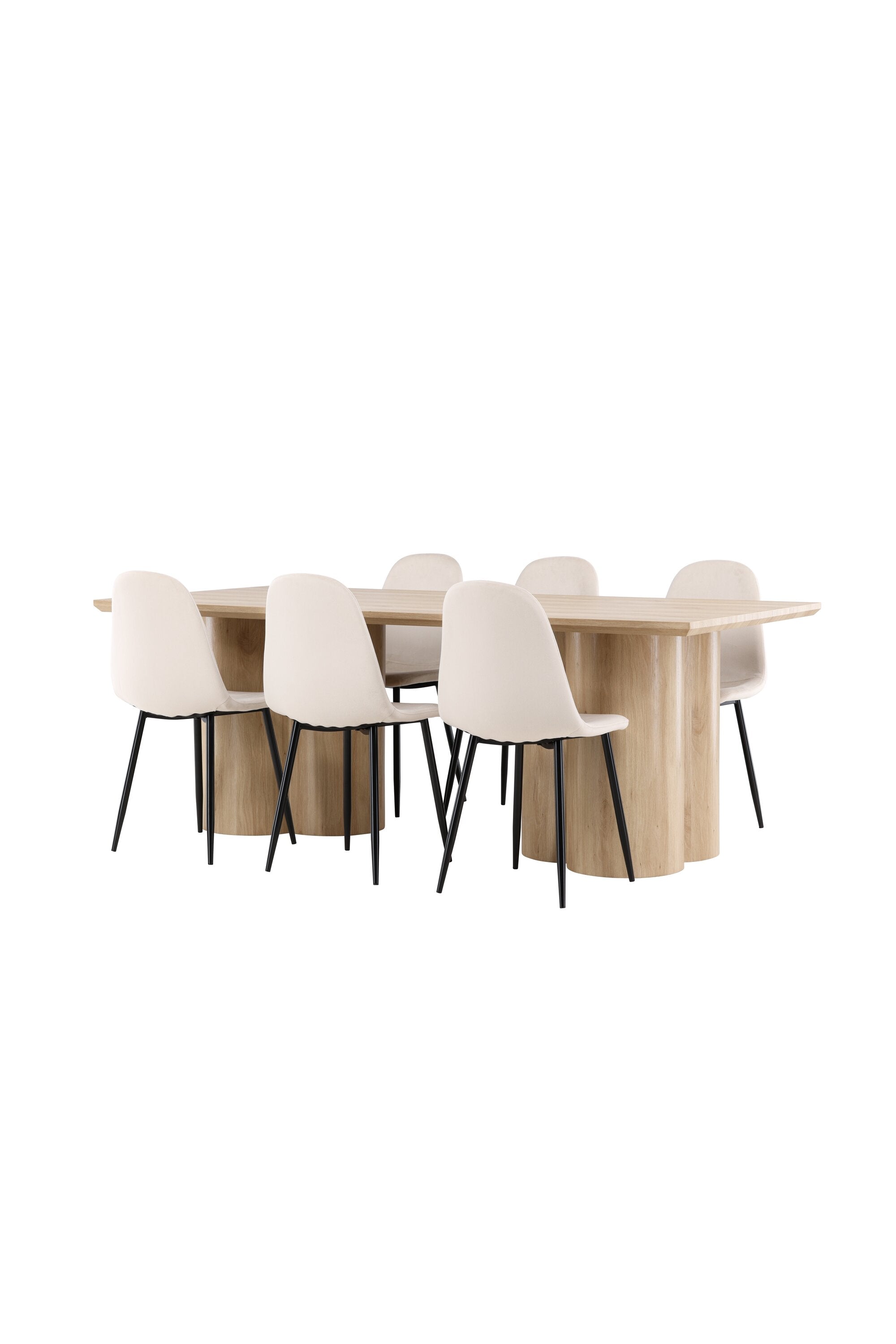 Olivia Matbord med Polar Matstol-GR Dining Set-Venture Home-peaceofhome.se