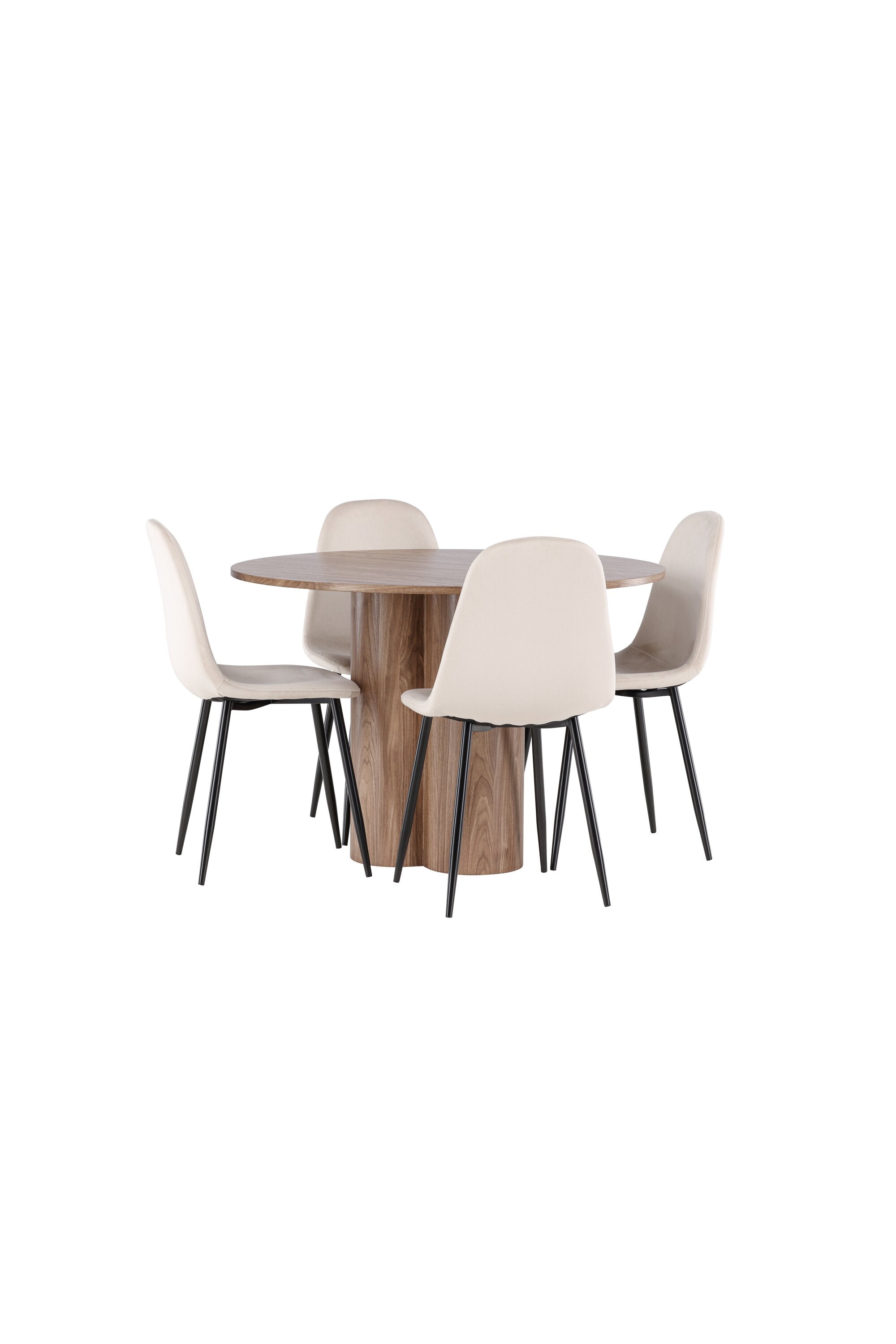 Olivia Matbord med Polar Matstol-GR Dining Set-Venture Home-peaceofhome.se