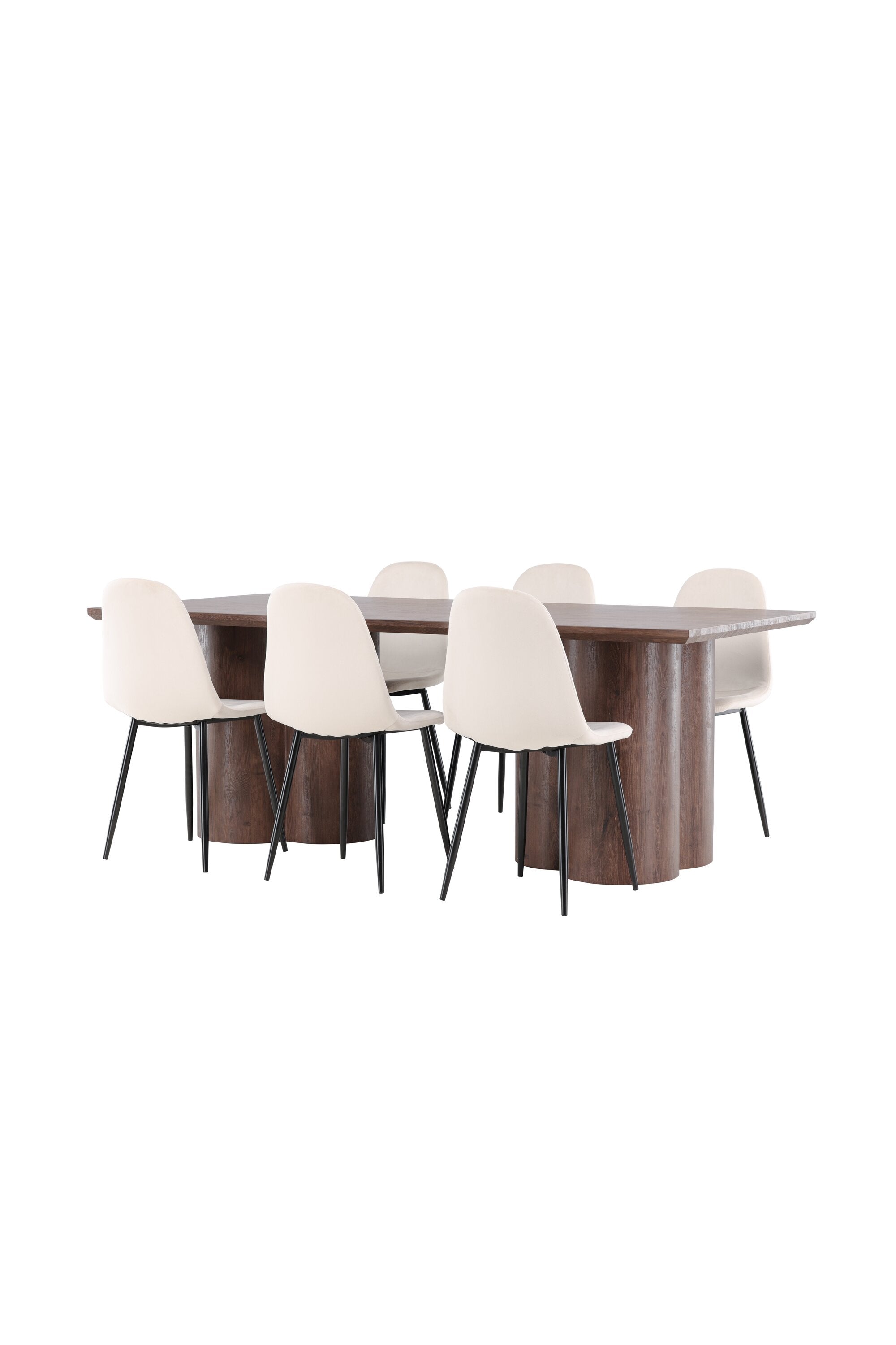 Olivia Matbord med Polar Matstol-GR Dining Set-Venture Home-peaceofhome.se