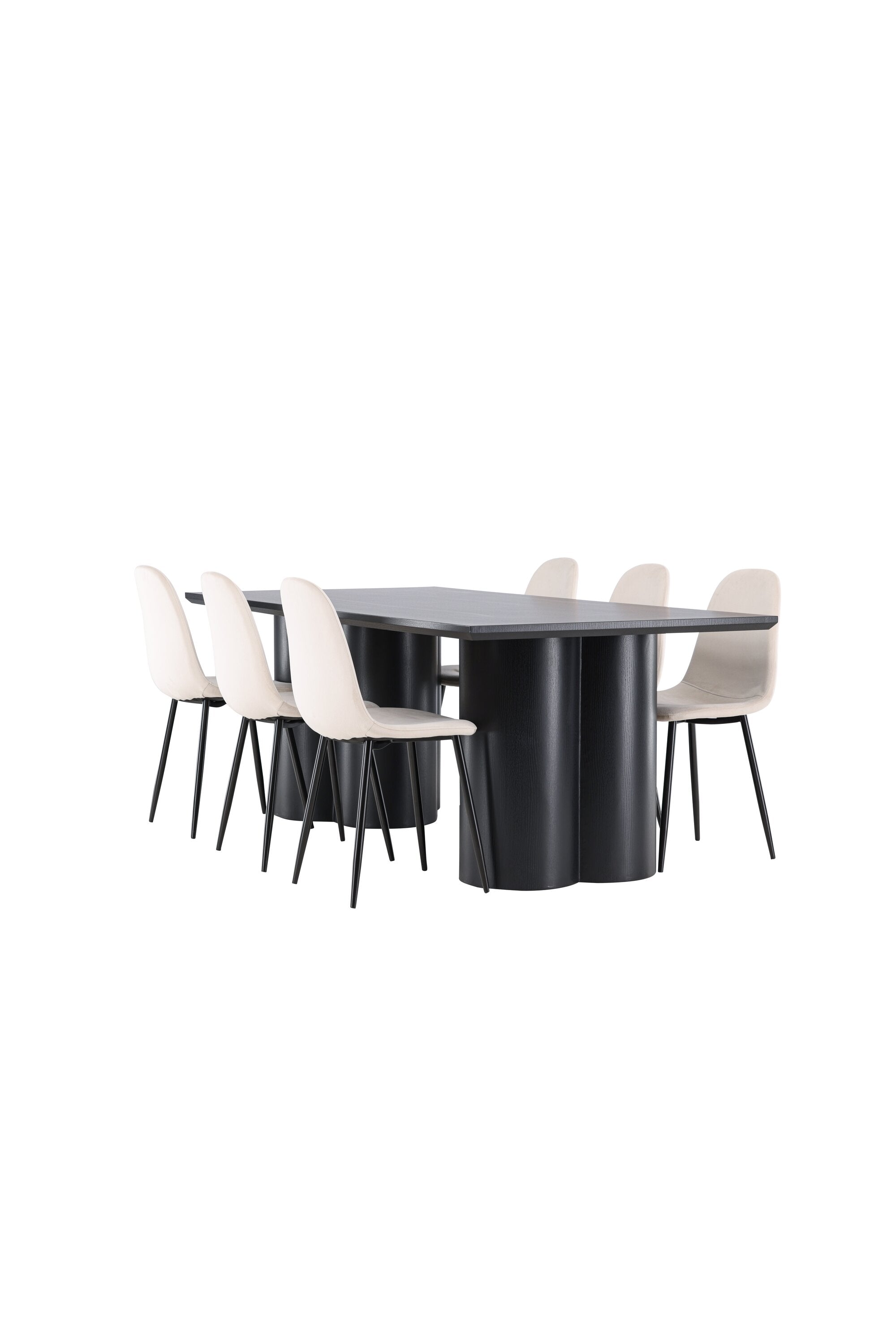 Olivia Matbord med Polar Matstol-GR Dining Set-Venture Home-peaceofhome.se