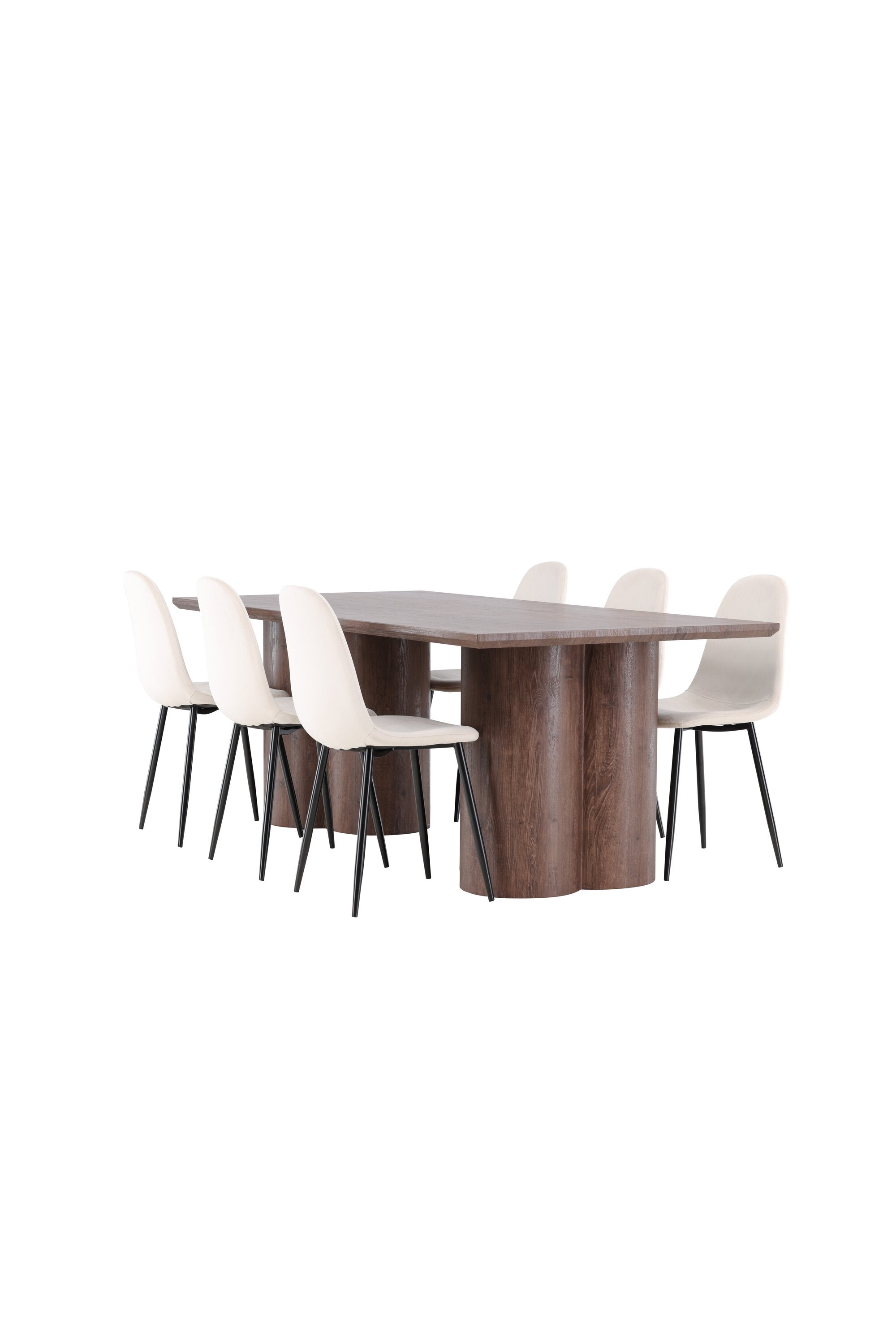 Olivia Matbord med Polar Matstol-GR Dining Set-Venture Home-peaceofhome.se