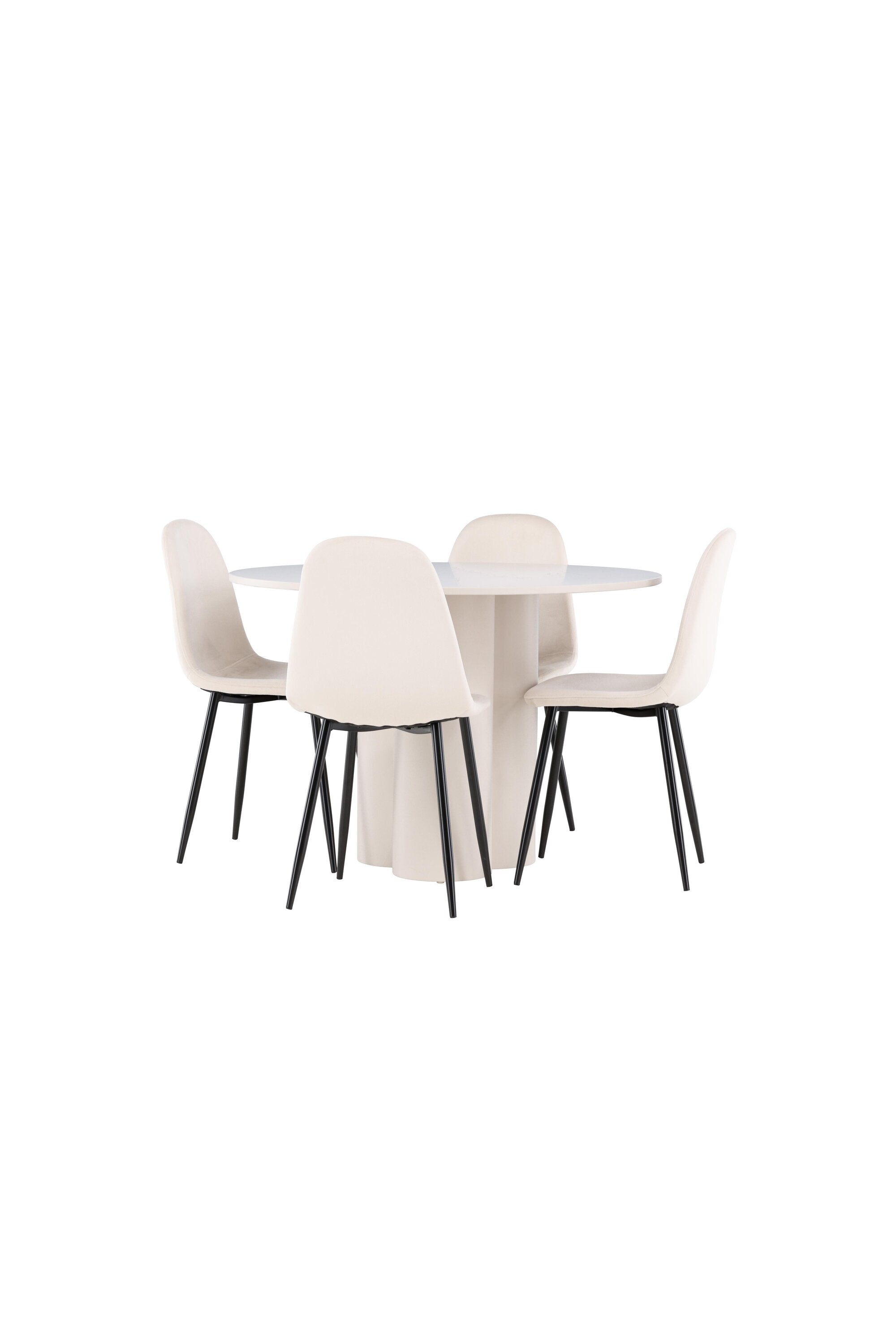 Olivia Matbord med Polar Matstol-GR Dining Set-Venture Home-peaceofhome.se