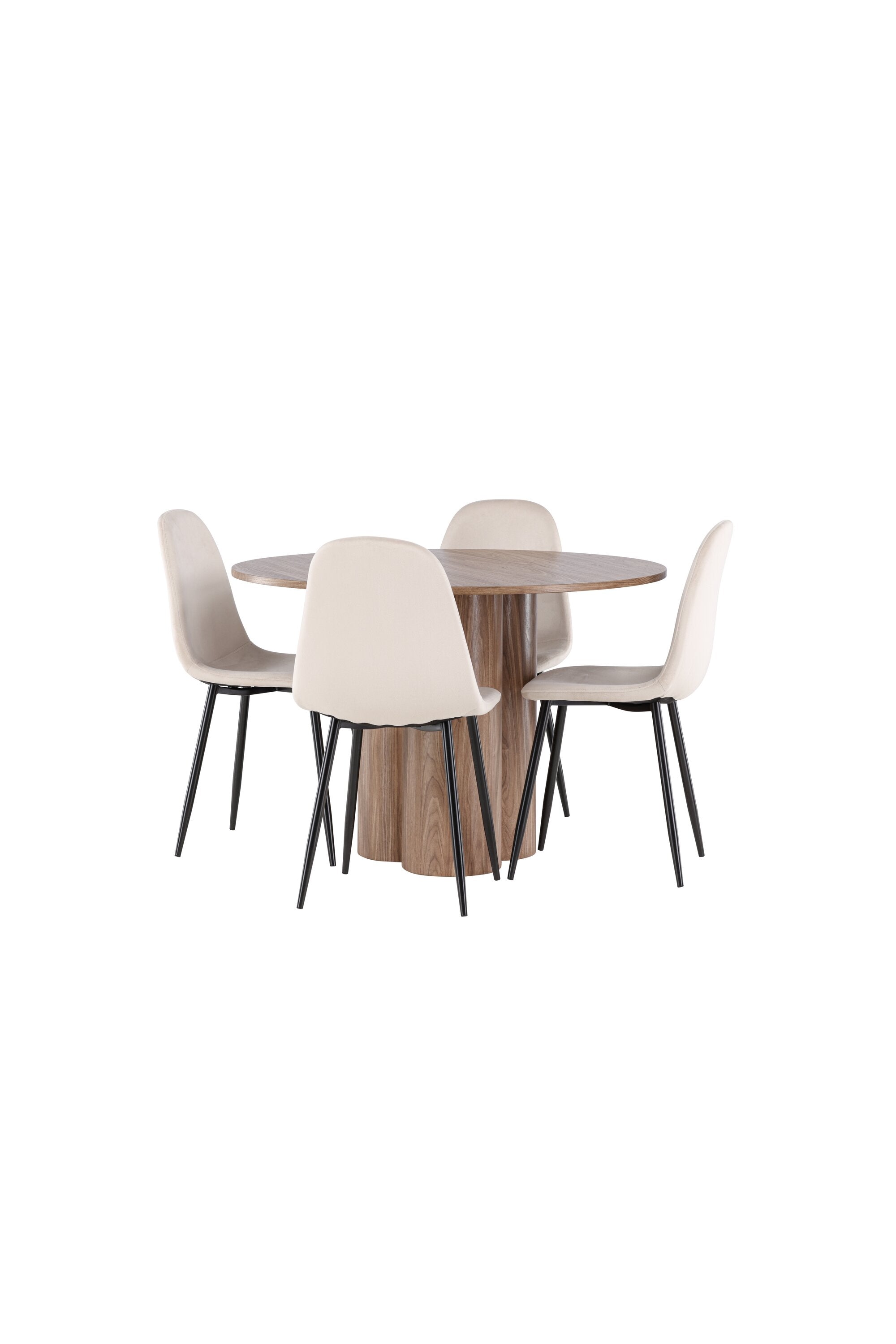 Olivia Matbord med Polar Matstol-GR Dining Set-Venture Home-peaceofhome.se