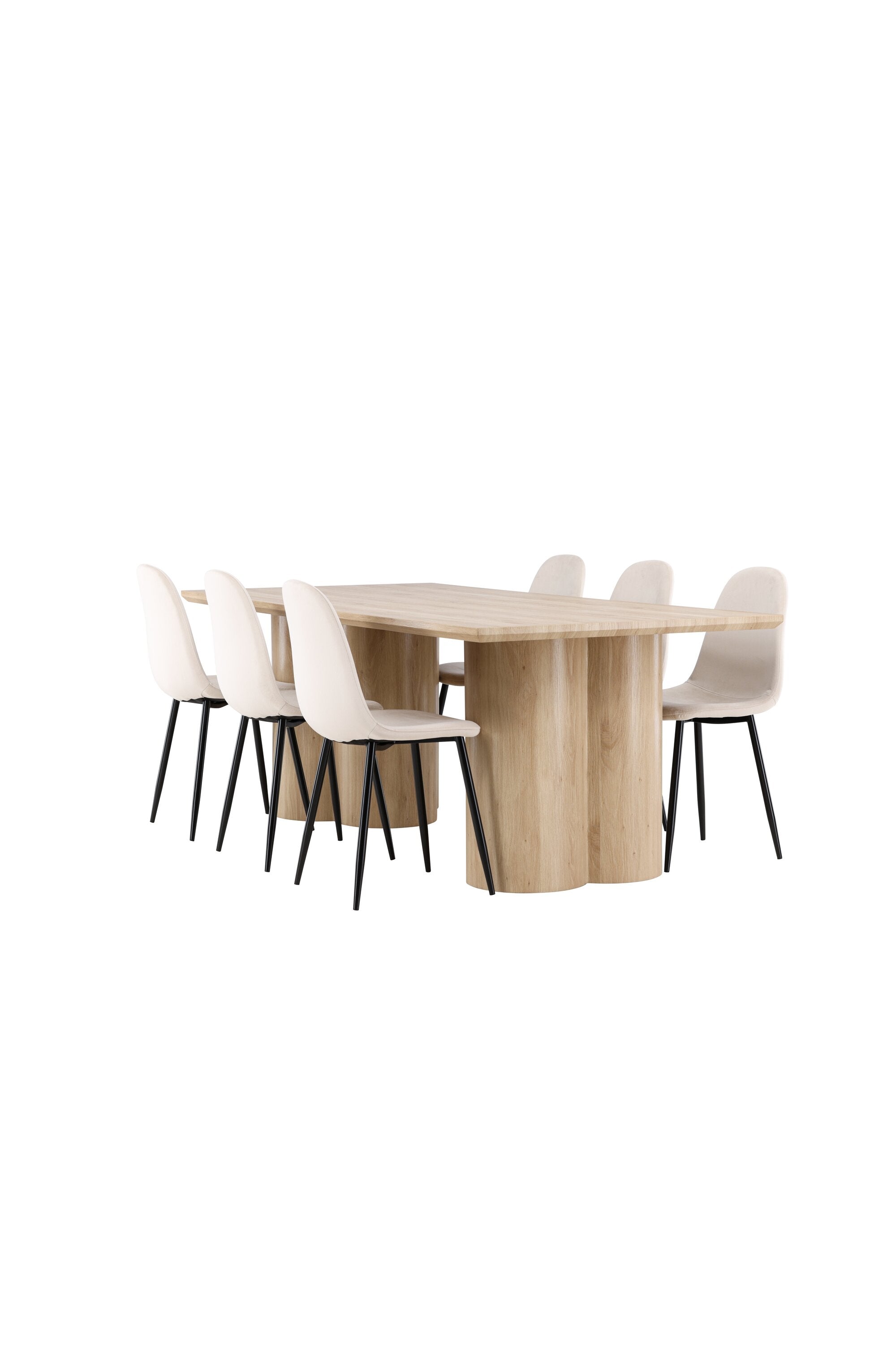 Olivia Matbord med Polar Matstol-GR Dining Set-Venture Home-peaceofhome.se