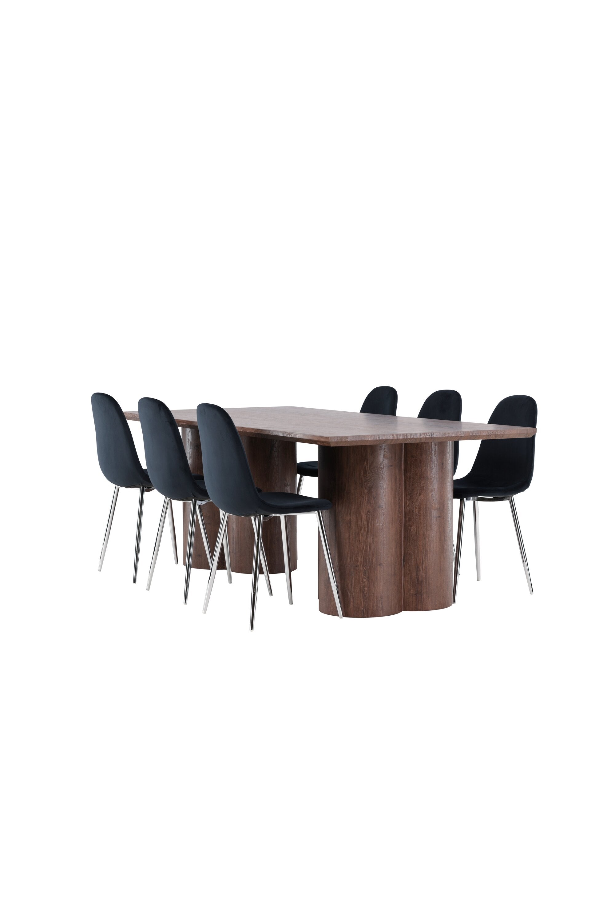 Olivia Matbord med Polar Matstol-GR Dining Set-Venture Home-peaceofhome.se