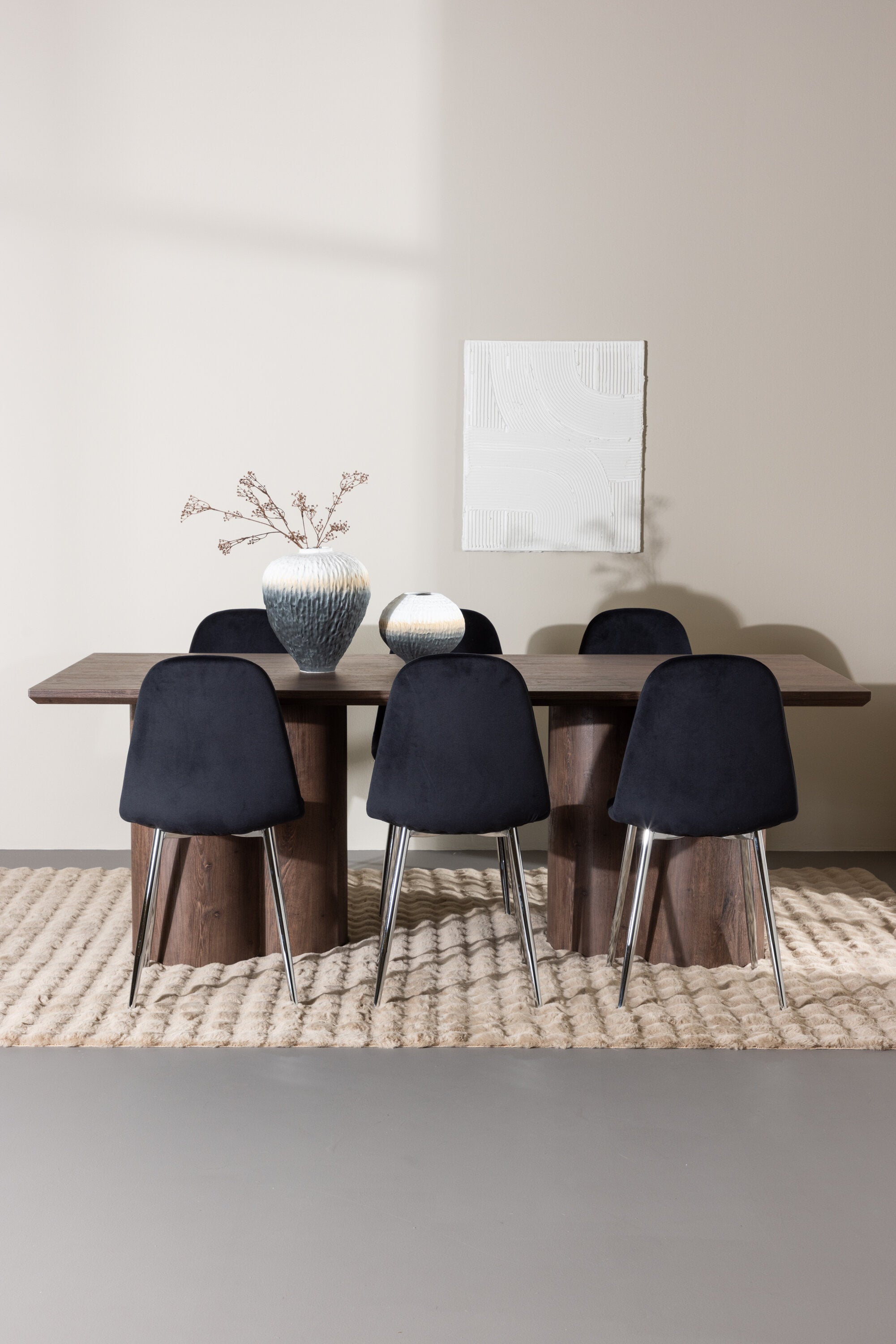 Olivia Matbord med Polar Matstol-GR Dining Set-Venture Home-peaceofhome.se