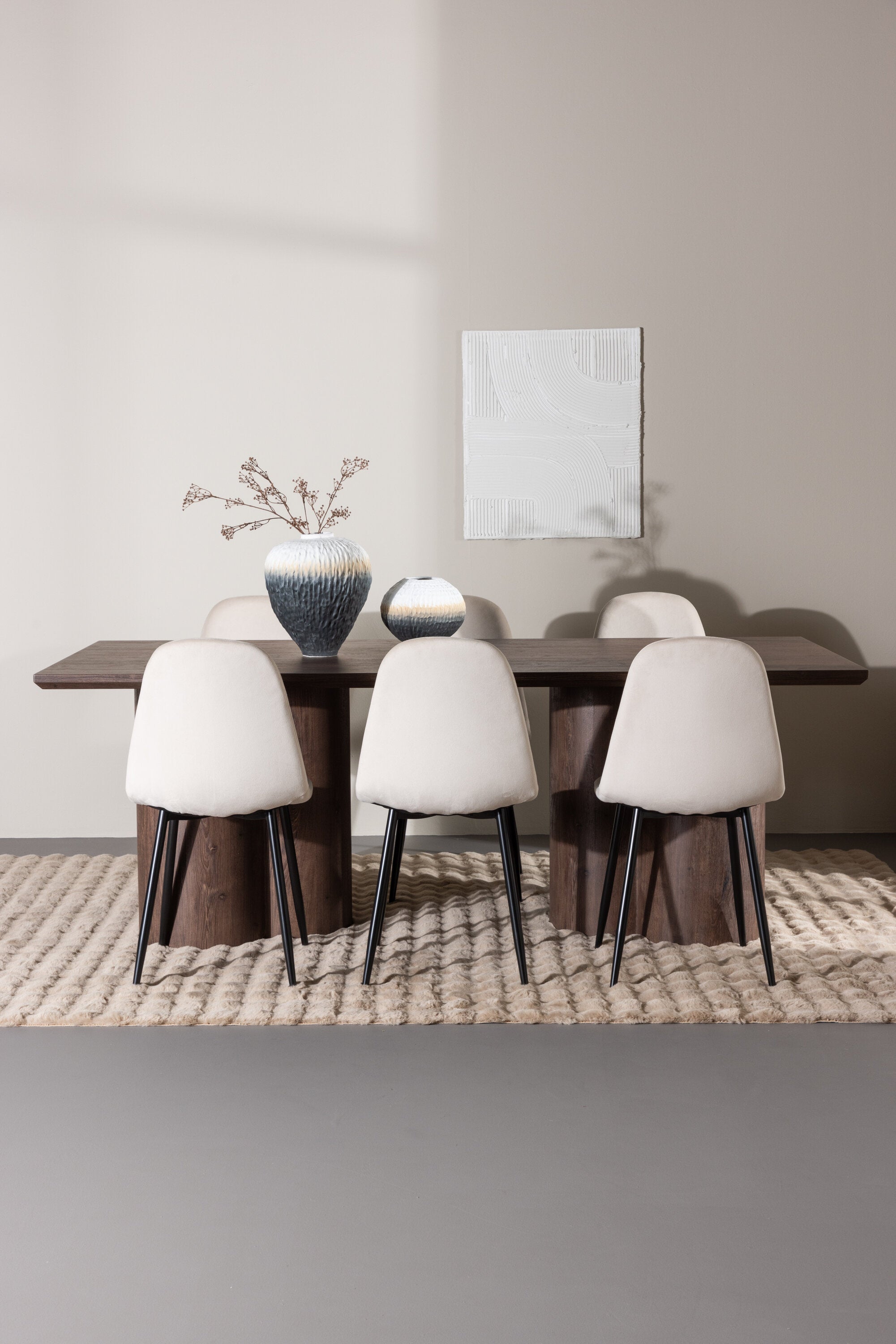 Olivia Matbord med Polar Matstol-GR Dining Set-Venture Home-peaceofhome.se