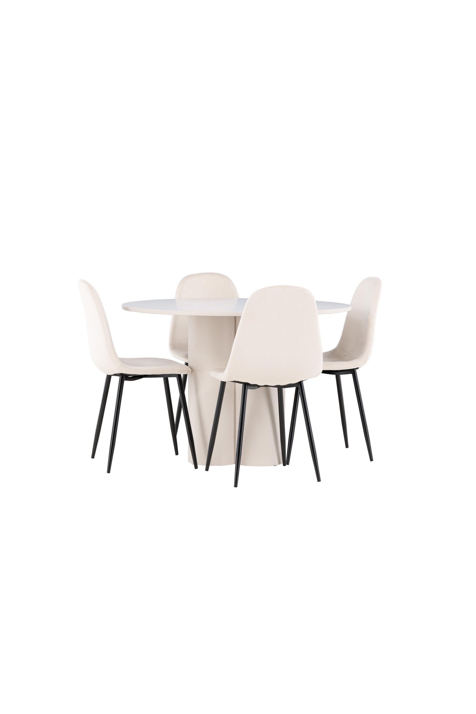 Olivia Matbord med Polar Matstol-GR Dining Set-Venture Home-peaceofhome.se