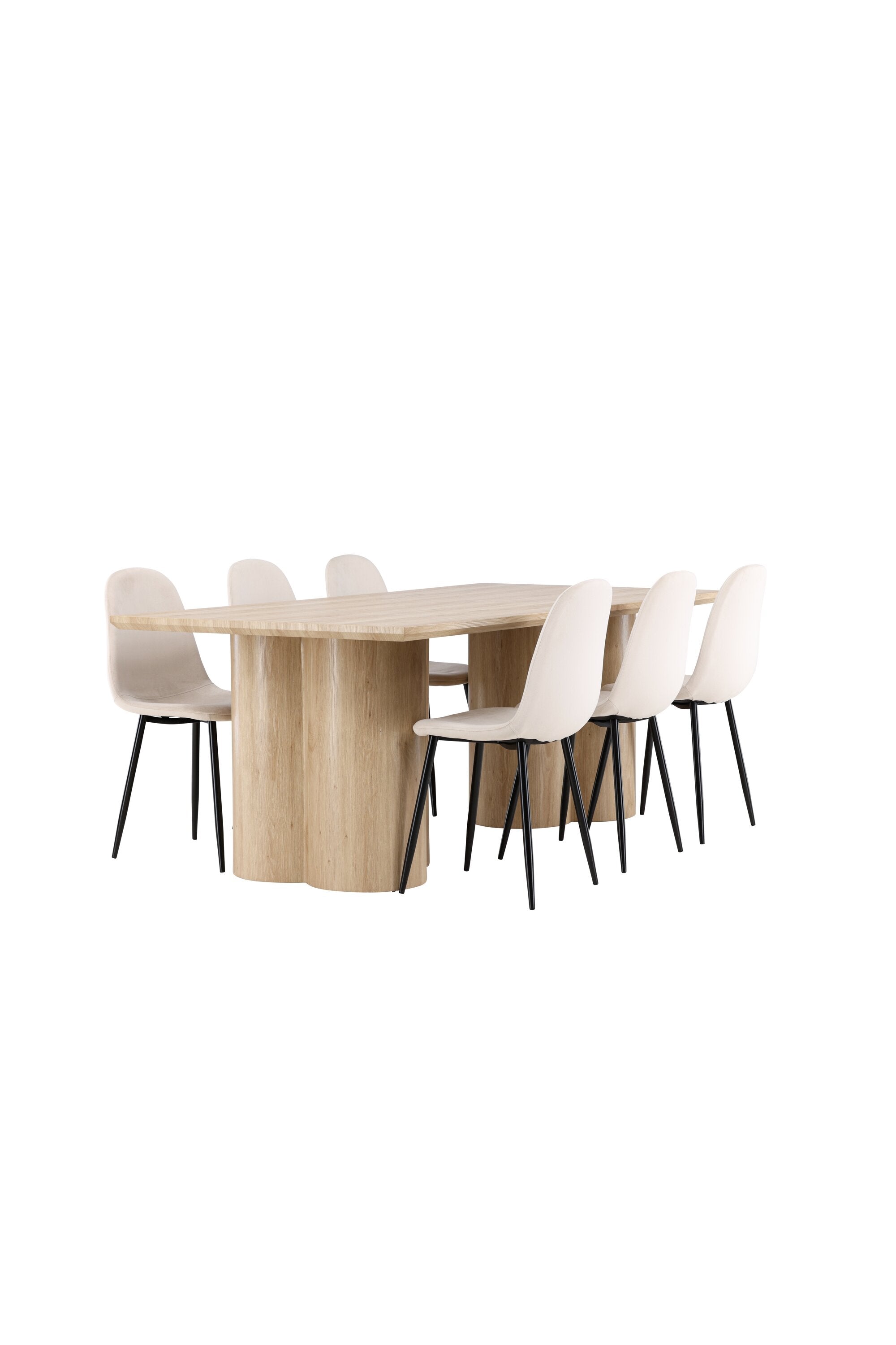 Olivia Matbord med Polar Matstol-GR Dining Set-Venture Home-peaceofhome.se