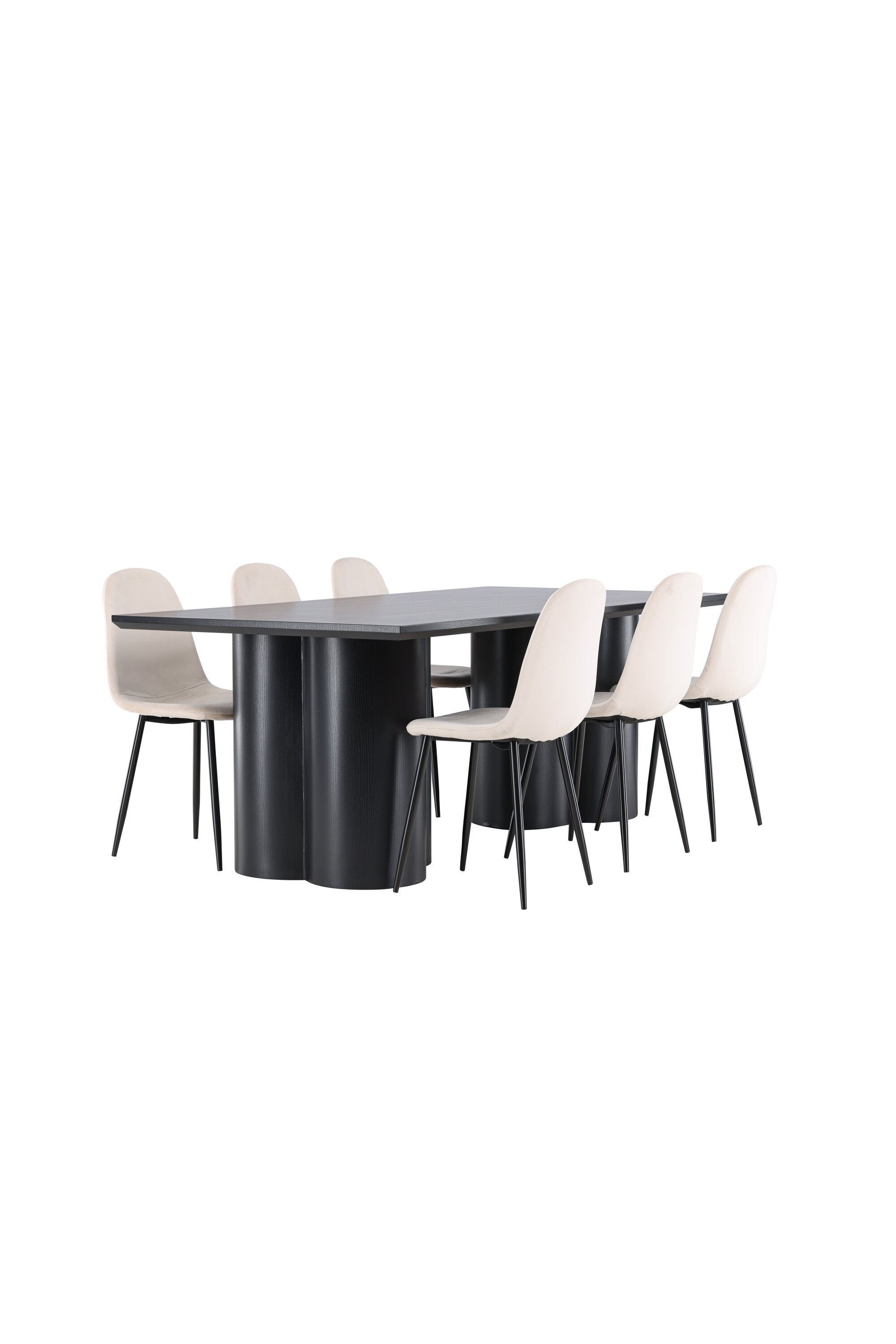 Olivia Matbord med Polar Matstol-GR Dining Set-Venture Home-peaceofhome.se