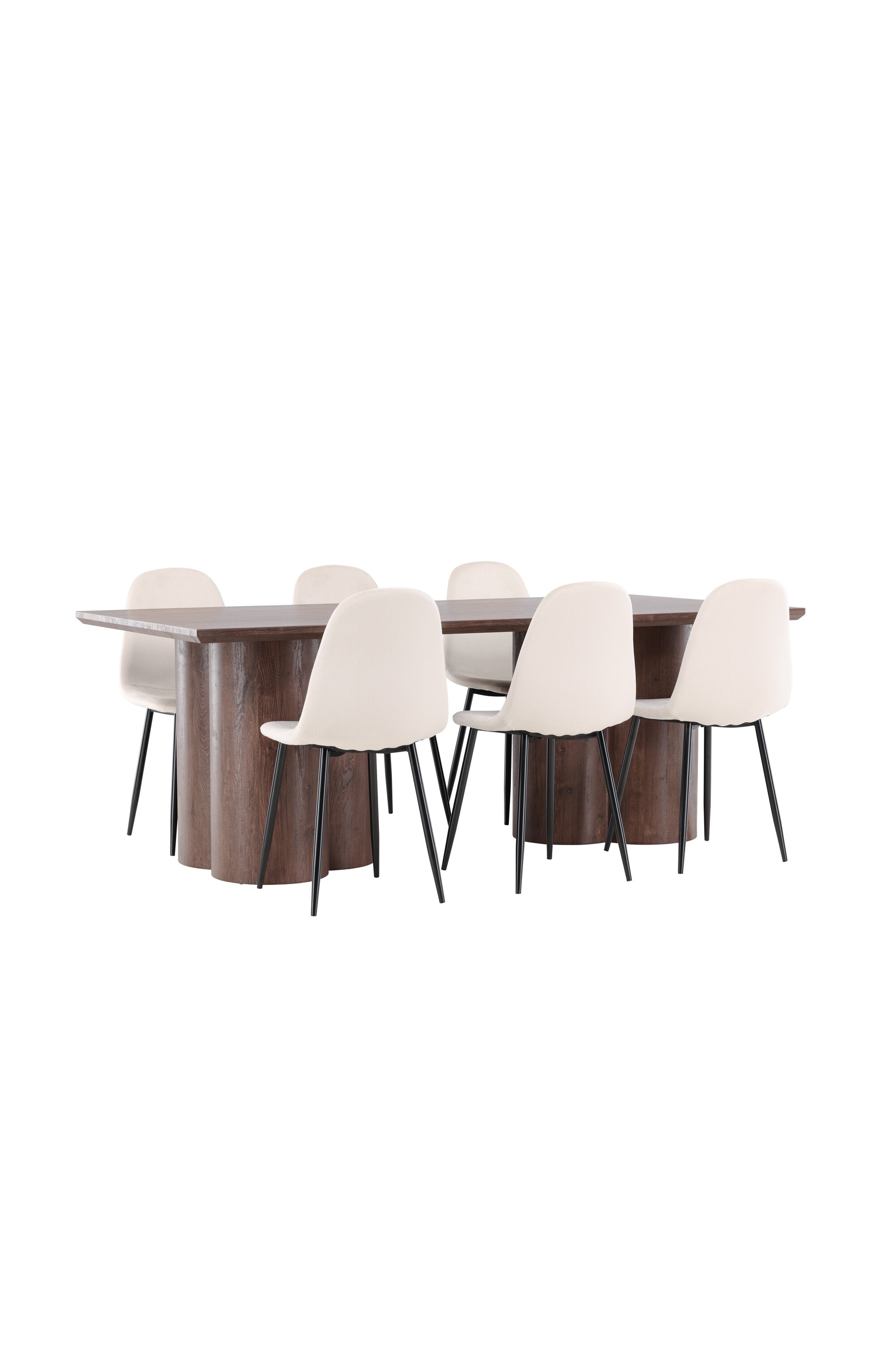 Olivia Matbord med Polar Matstol-GR Dining Set-Venture Home-peaceofhome.se