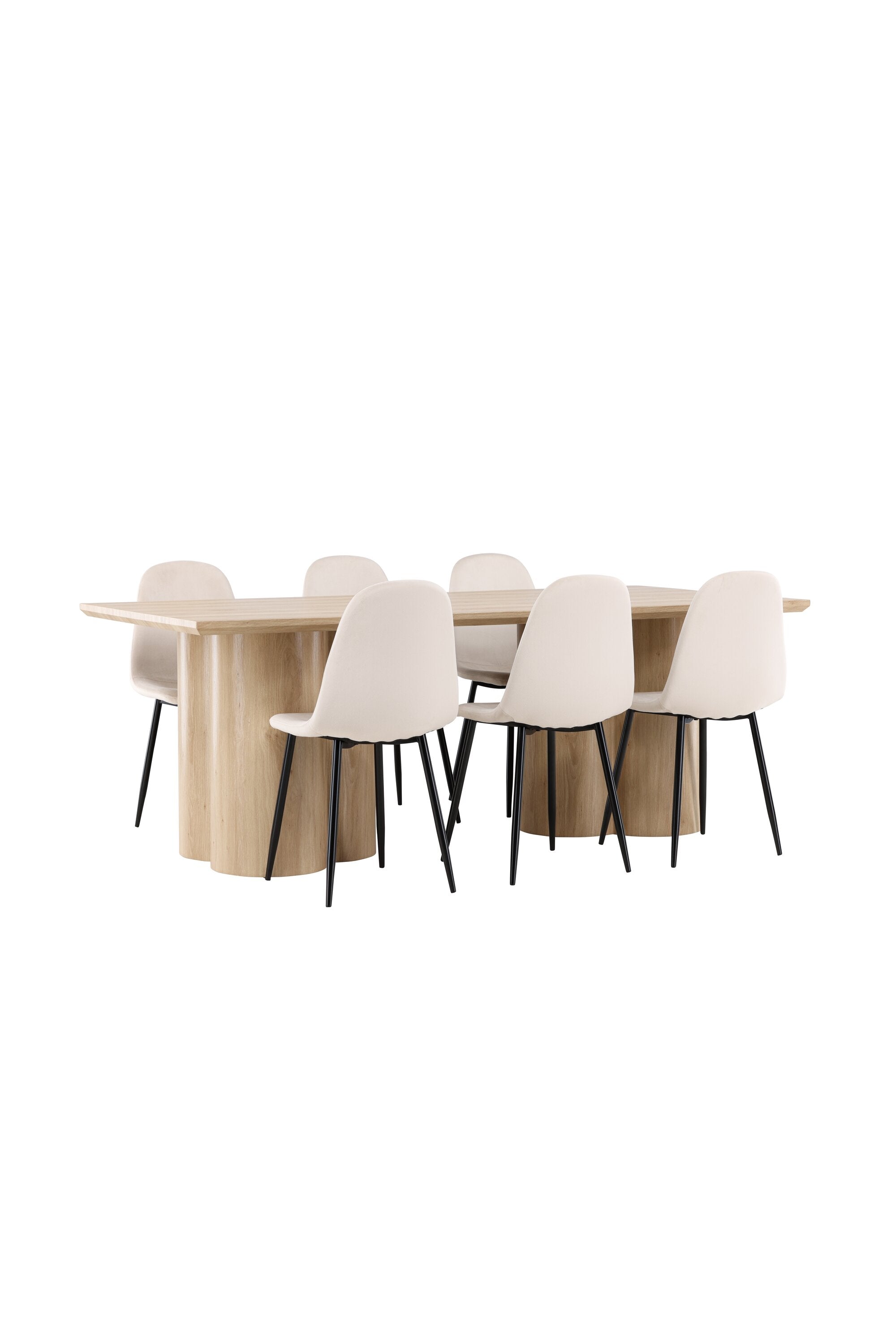 Olivia Matbord med Polar Matstol-GR Dining Set-Venture Home-peaceofhome.se