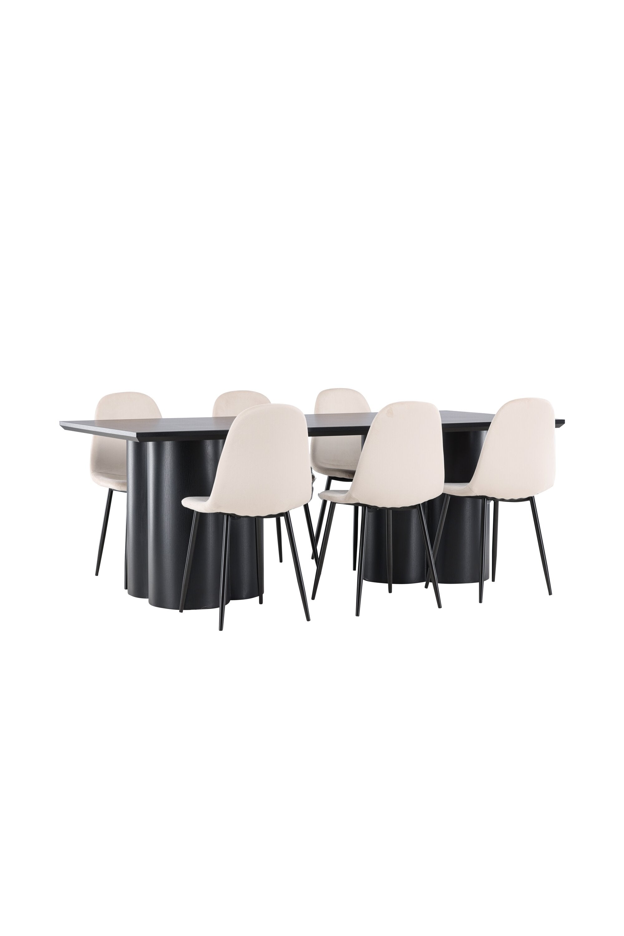 Olivia Matbord med Polar Matstol-GR Dining Set-Venture Home-peaceofhome.se