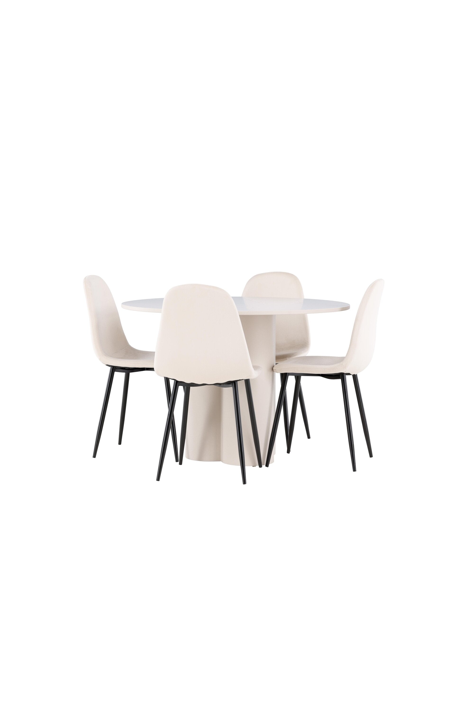 Olivia Matbord med Polar Matstol-GR Dining Set-Venture Home-peaceofhome.se