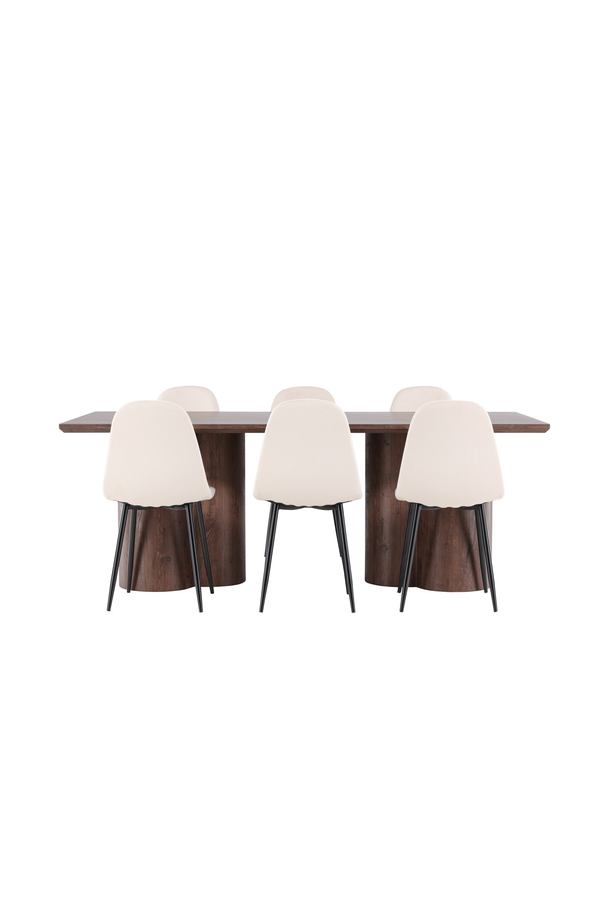 Olivia Matbord med Polar Matstol-GR Dining Set-Venture Home-peaceofhome.se