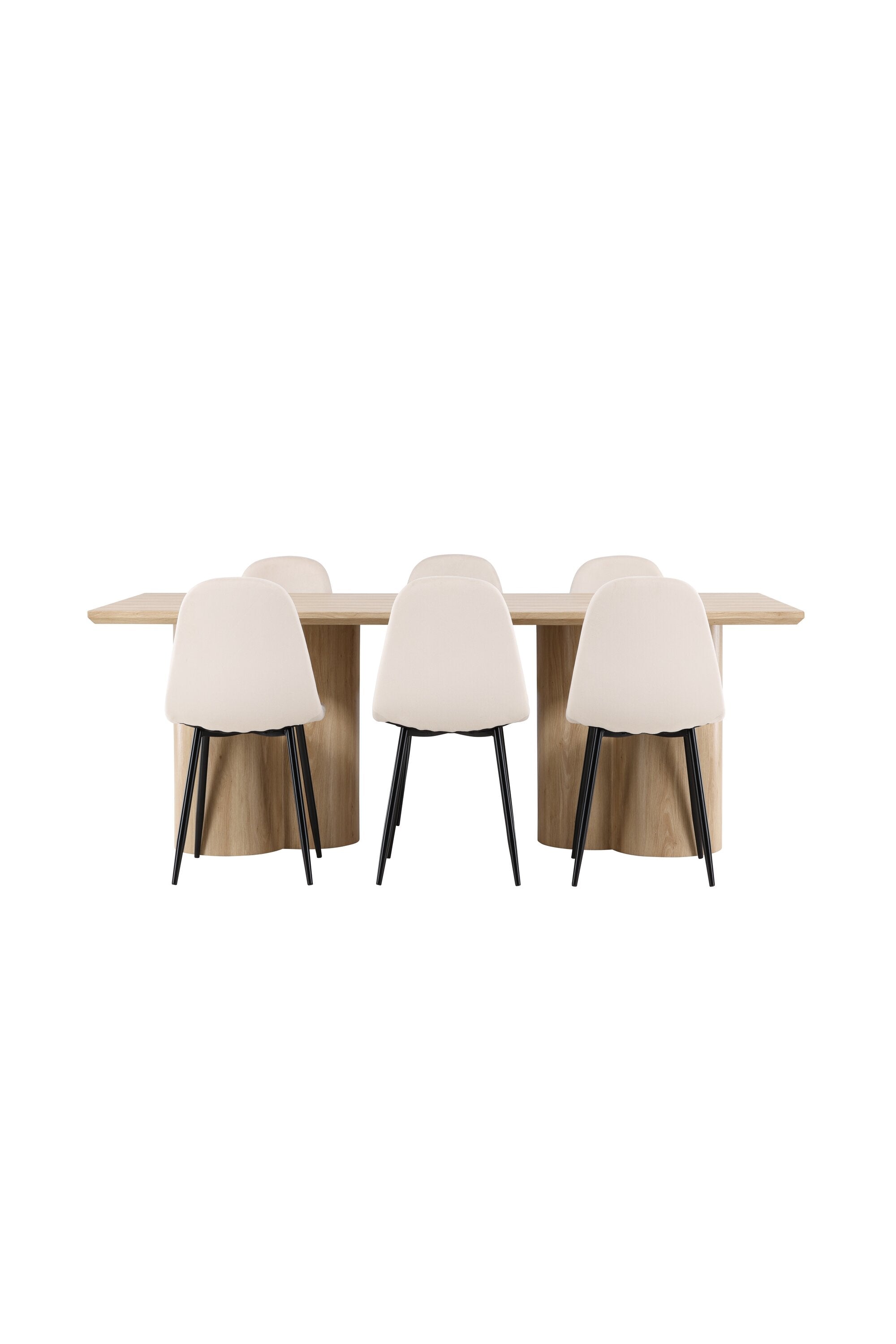 Olivia Matbord med Polar Matstol-GR Dining Set-Venture Home-peaceofhome.se