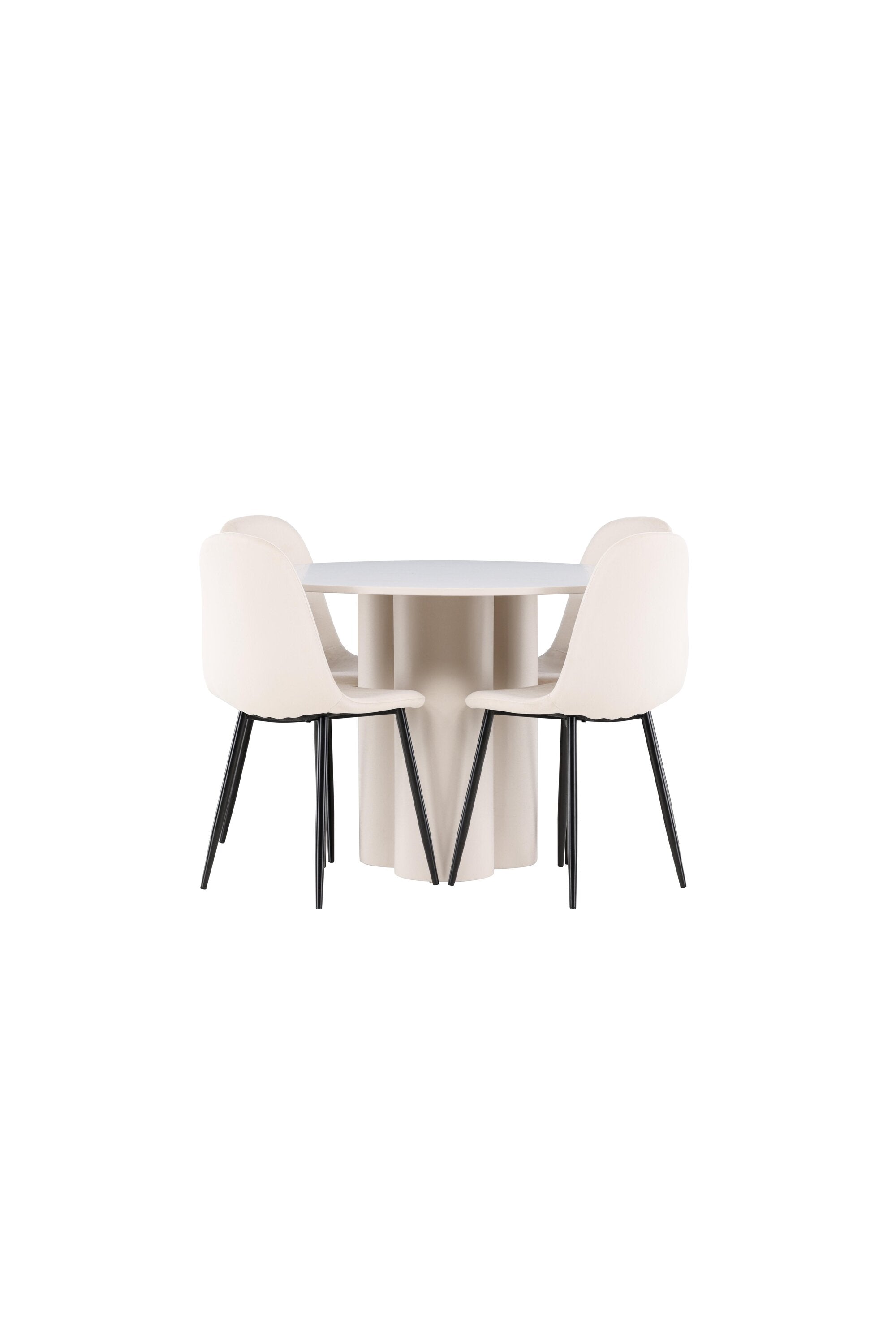 Olivia Matbord med Polar Matstol-GR Dining Set-Venture Home-peaceofhome.se