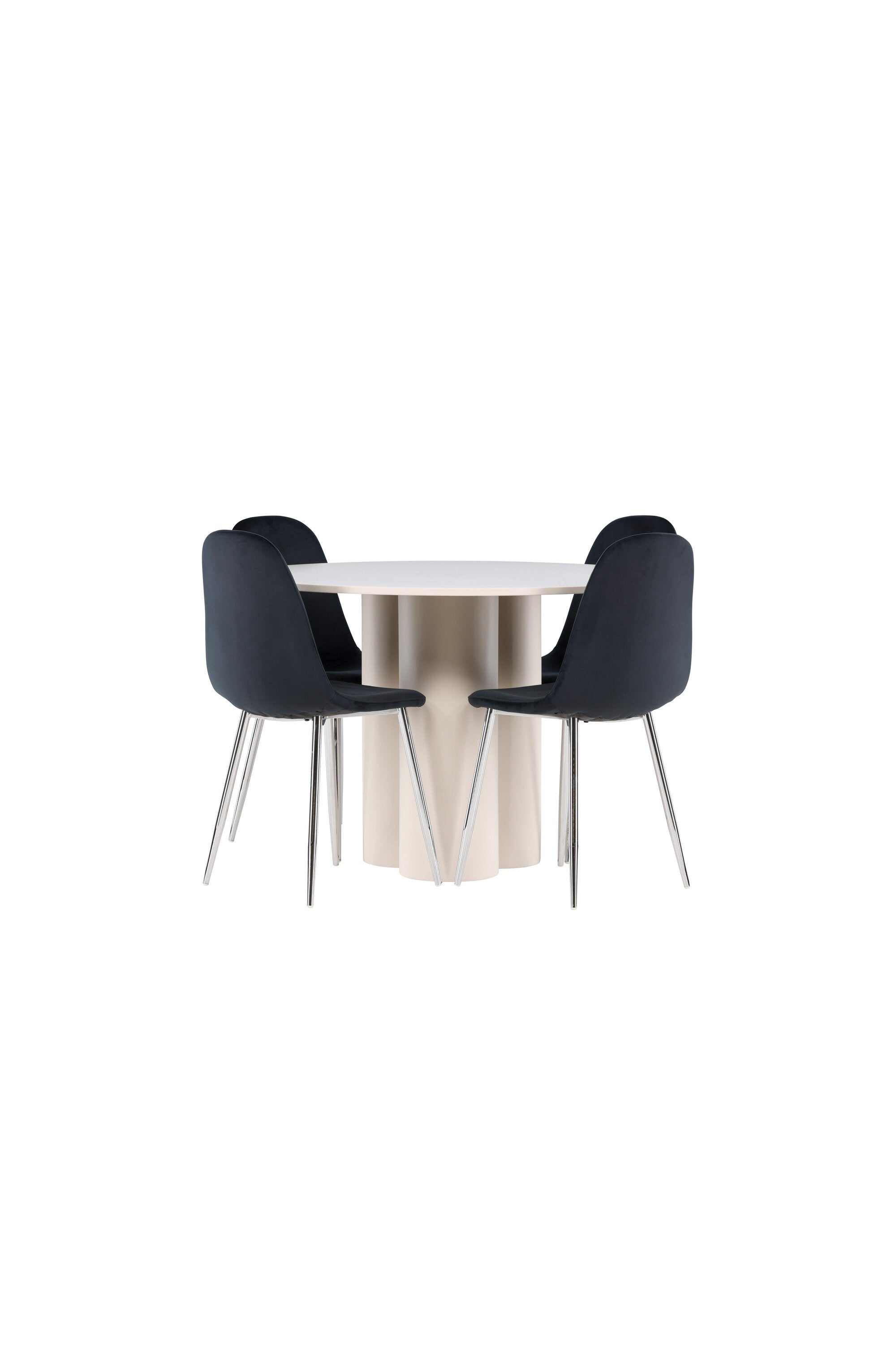 Olivia Matbord med Polar Matstol-GR Dining Set-Venture Home-peaceofhome.se