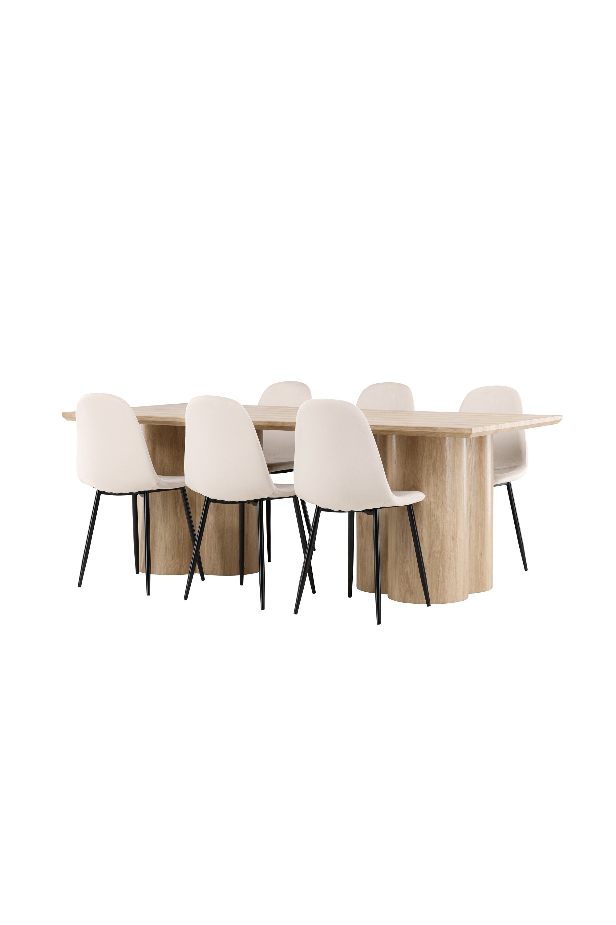 Olivia Matbord med Polar Matstol-GR Dining Set-Venture Home-peaceofhome.se