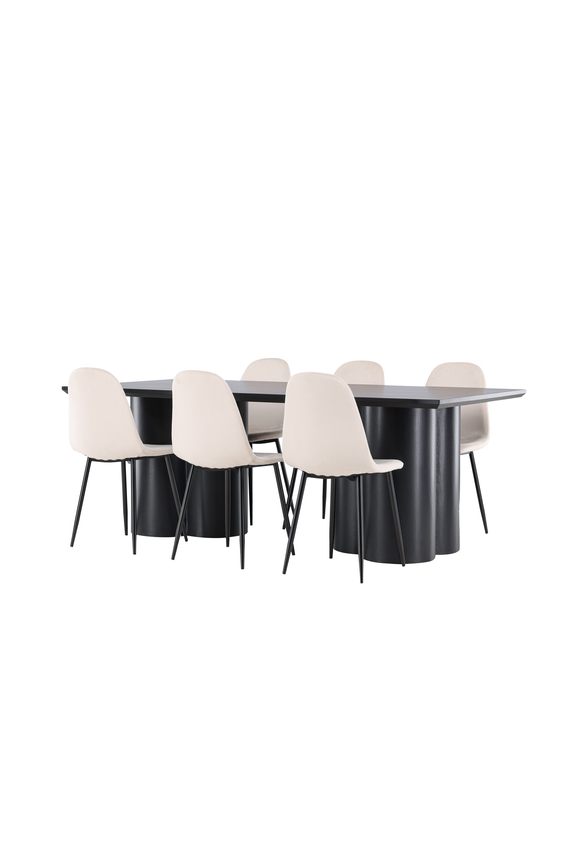 Olivia Matbord med Polar Matstol-GR Dining Set-Venture Home-peaceofhome.se