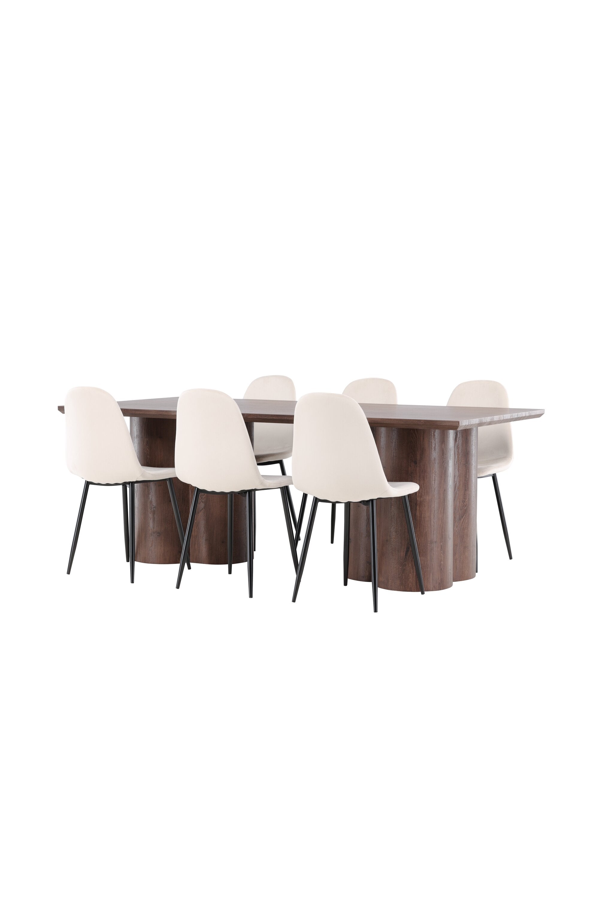 Olivia Matbord med Polar Matstol-GR Dining Set-Venture Home-peaceofhome.se